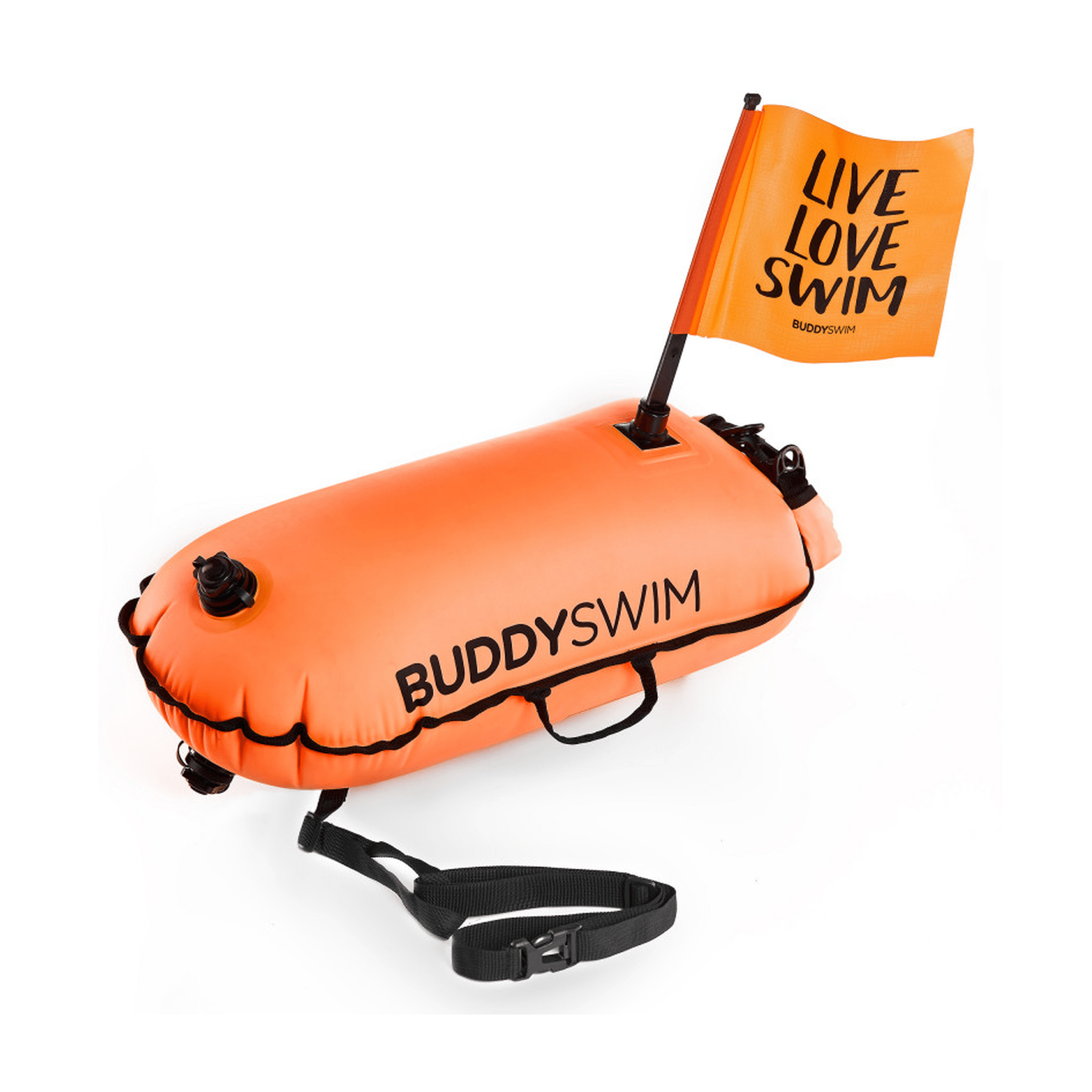 BuddySwim - Dry Bag Buoy With flag, 28L