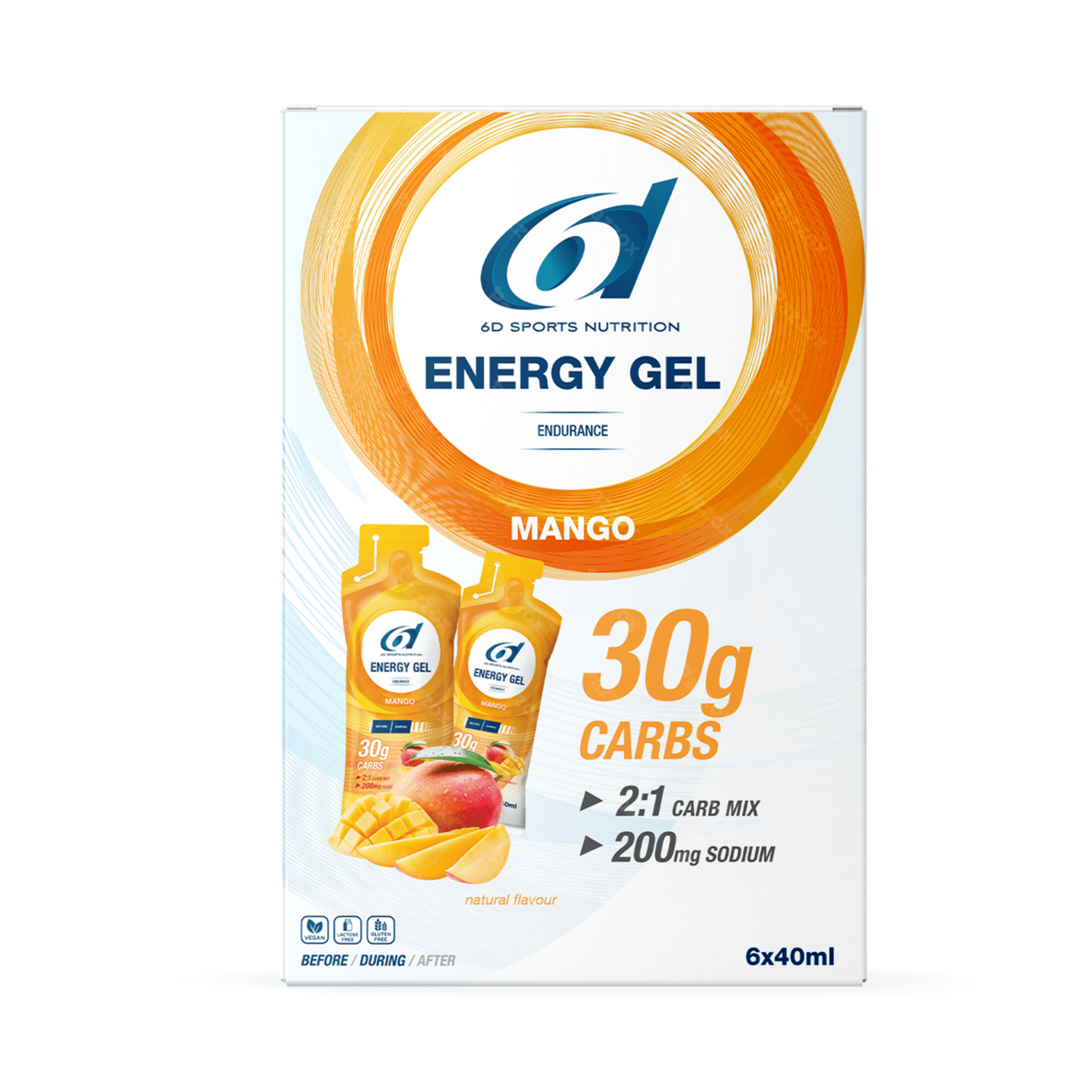 6D Nutrition - Energy Gel 6x40ml