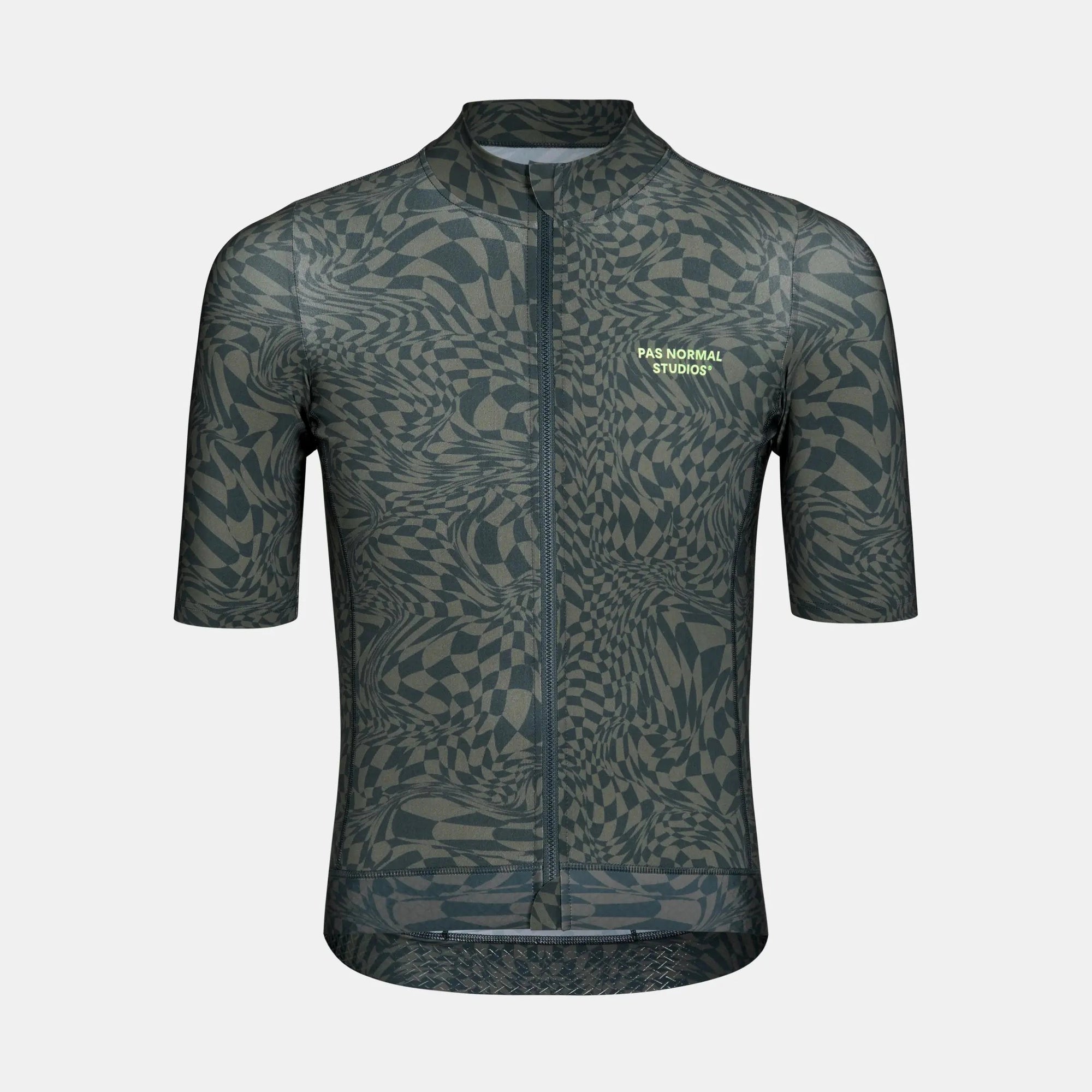 Pas Normal Studios - Essential Jersey Men - Check Olive Green