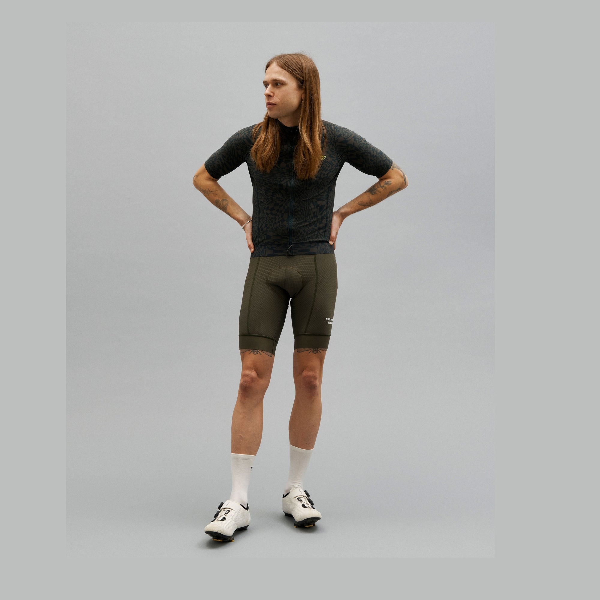 Pas Normal Studios - Essential Jersey Men - Check Olive Green