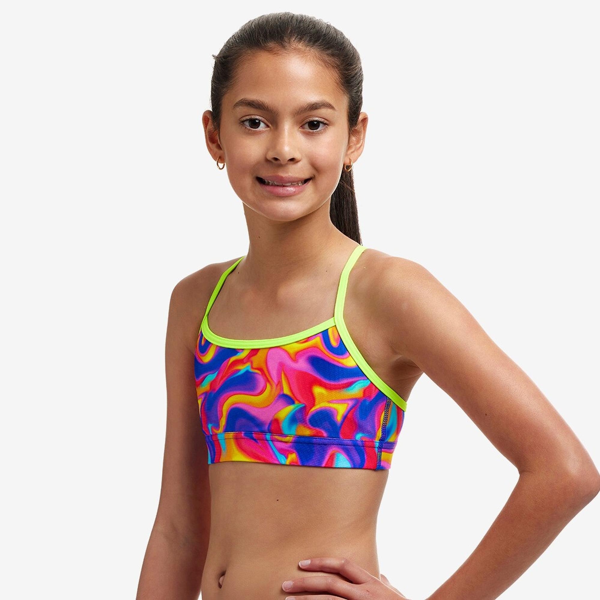 Funkita - Girls Swim Crop Top - Summer Swirl