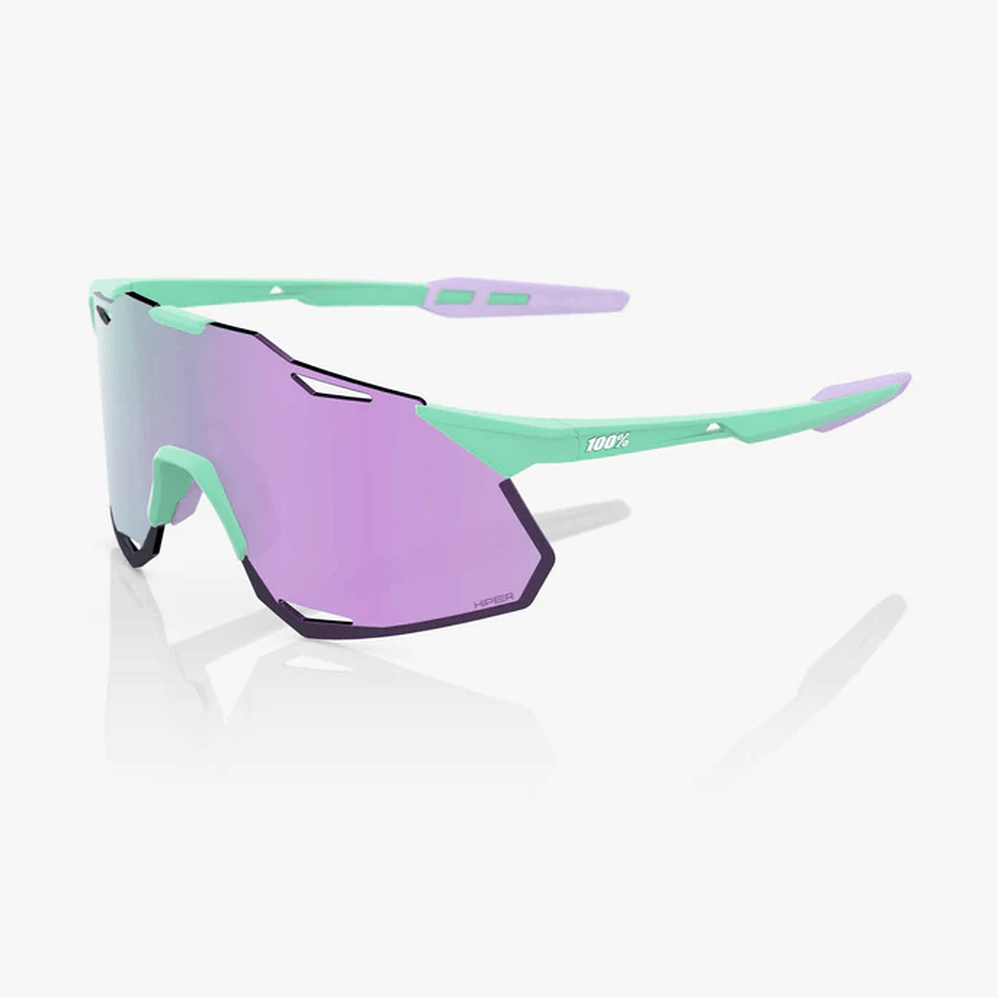 100% - HYPERCRAFT XS - Soft Tact Mint - HiPER Lavender Mirror Lens