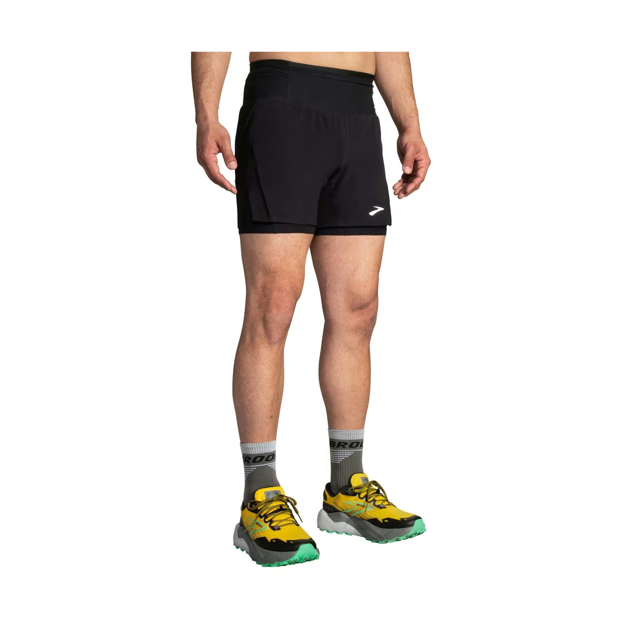 Brooks - High Point 5" 2-in-1 Short 2.0 Heren