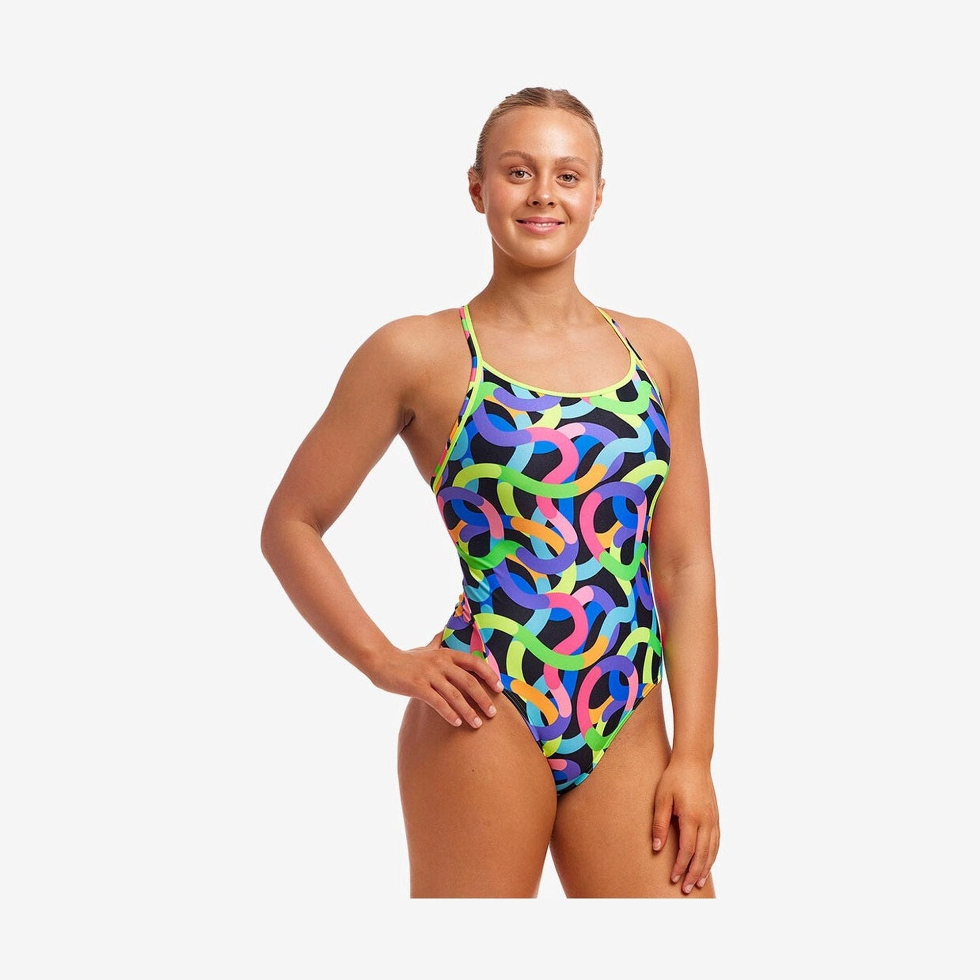 Funkita - Ladies Diamond Back One Piece - Got Worms