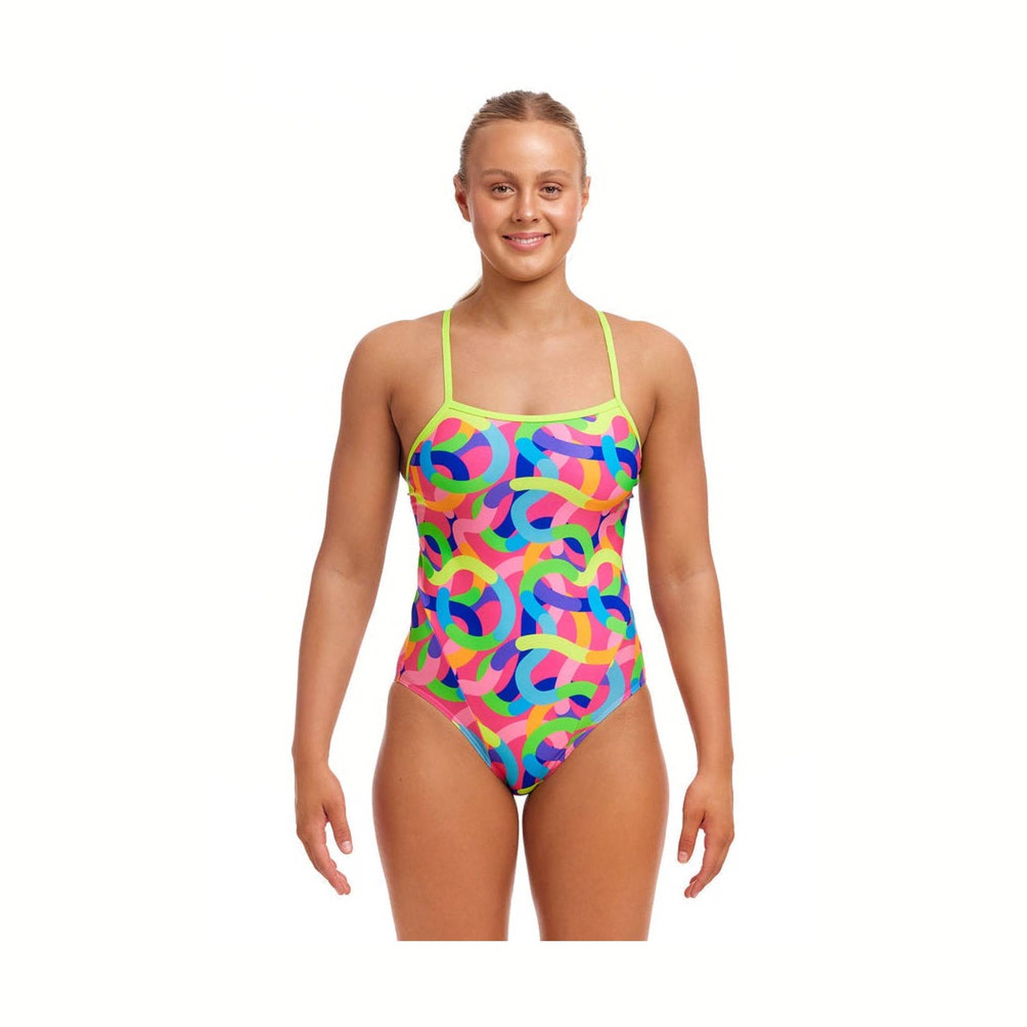 Funkita - Ladies Single Strap One Piece - Curly Wurly
