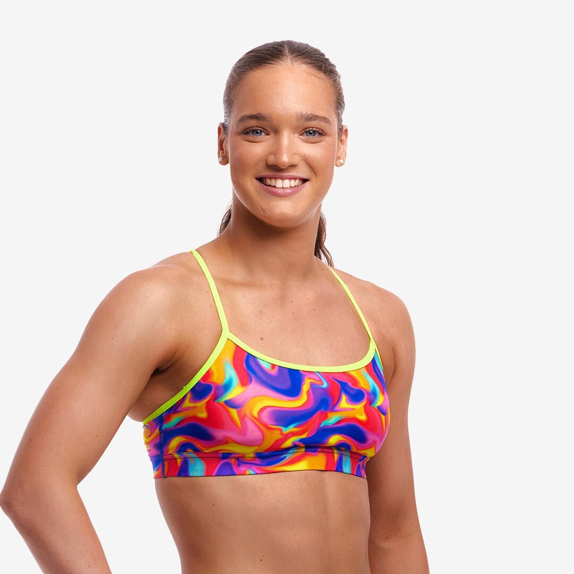 Funkita - Ladies Swim Crop Top - Summer Swirl