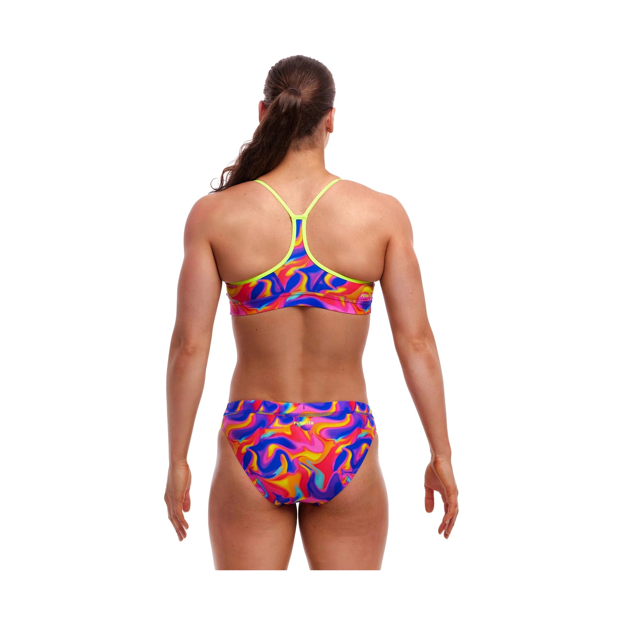 Funkita - Ladies Swim Crop Top - Summer Swirl