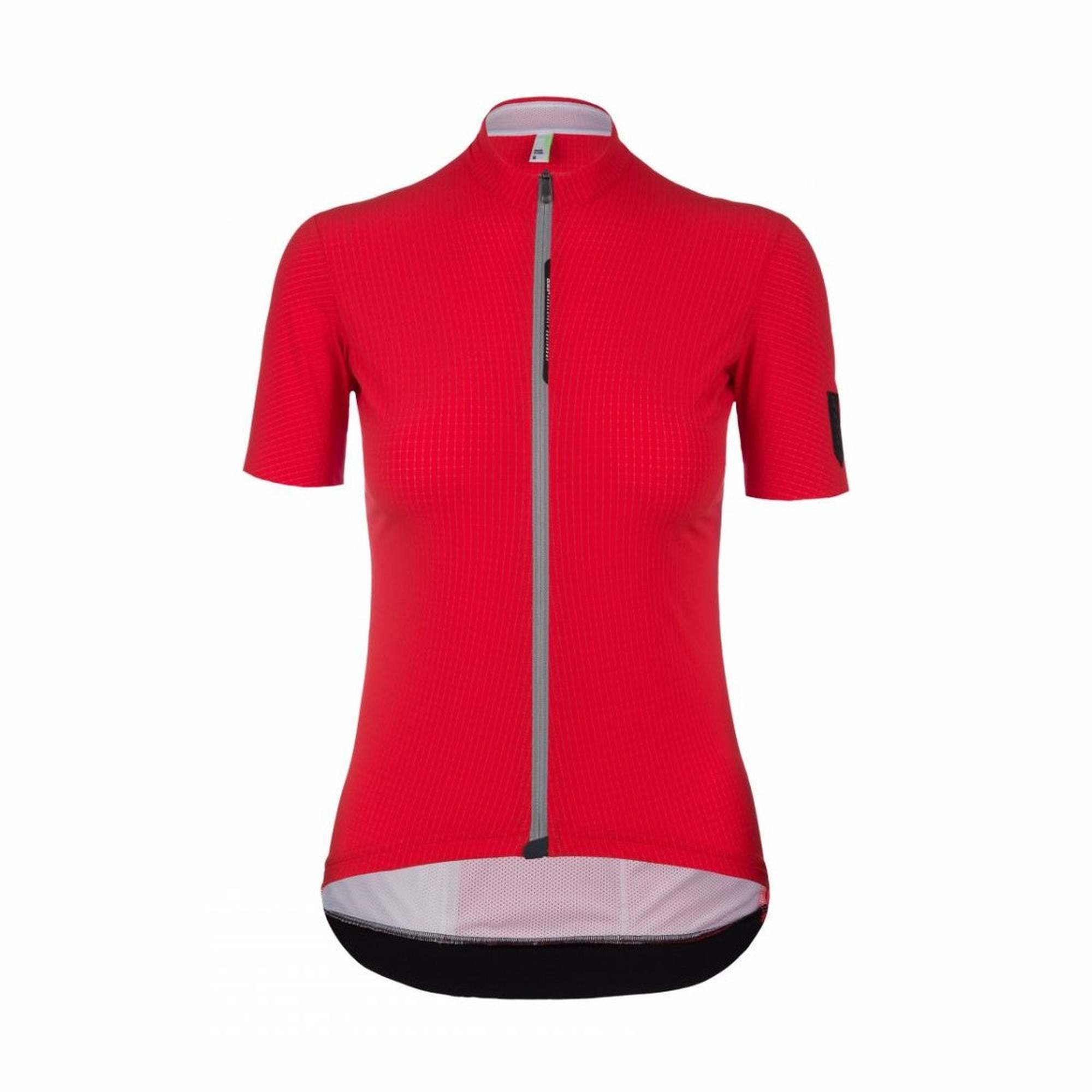 Q36.5 - Lady Jersey Short Sleeve L1 Pinstripe Pro Dames - Rubino