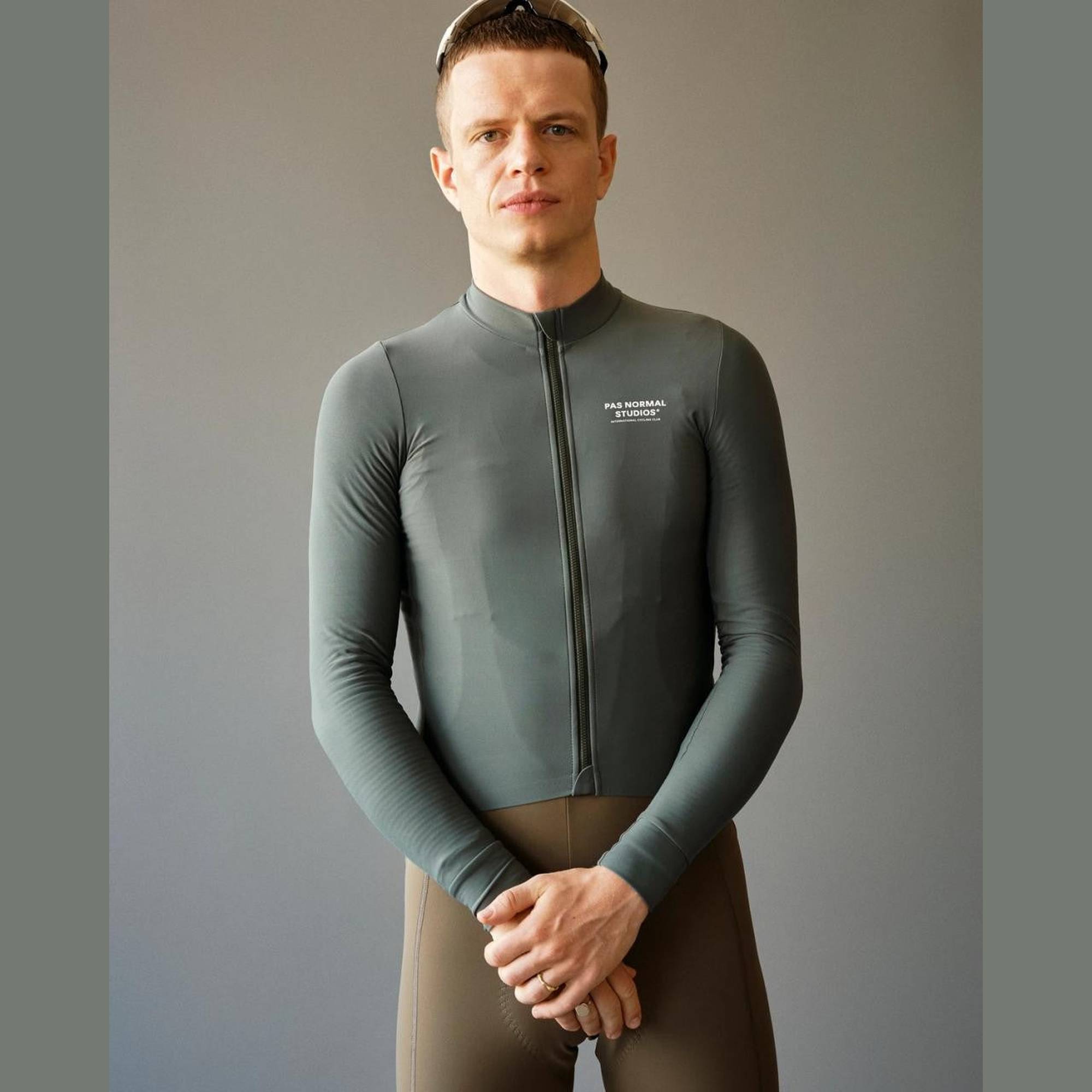 Pas Normal Studios - Men's Mechanism Long Sleeve Jersey - Dark Moss
