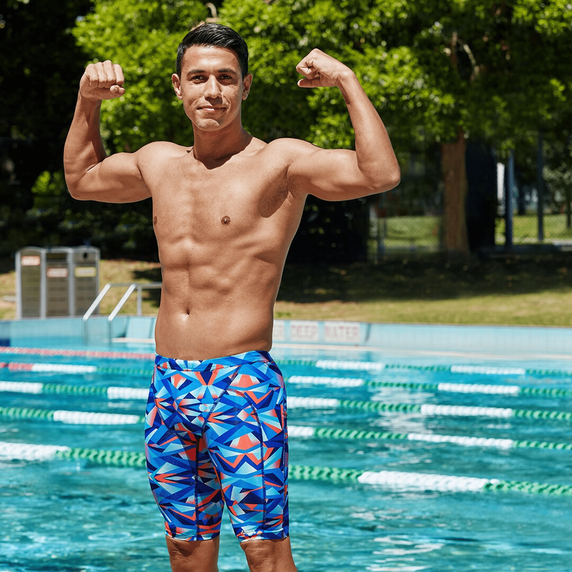 Funky Trunks - Mens Training Jammers - Mad Mirror