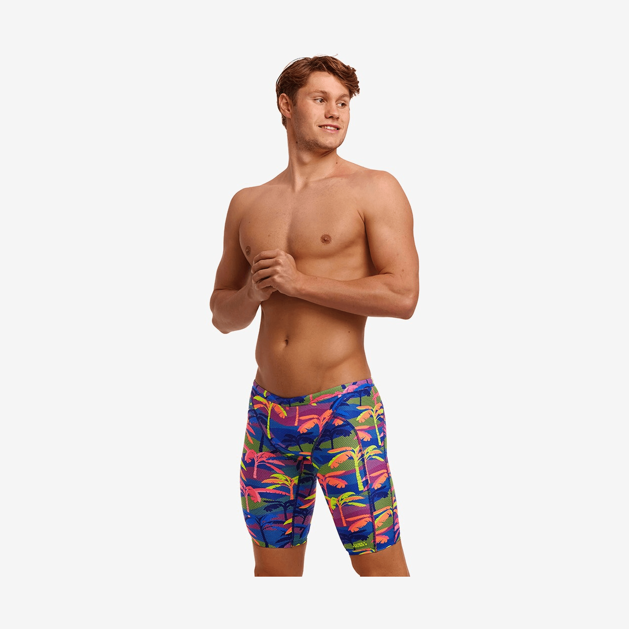 Funky Trunks - Mens Training Jammers - Palm A Lot