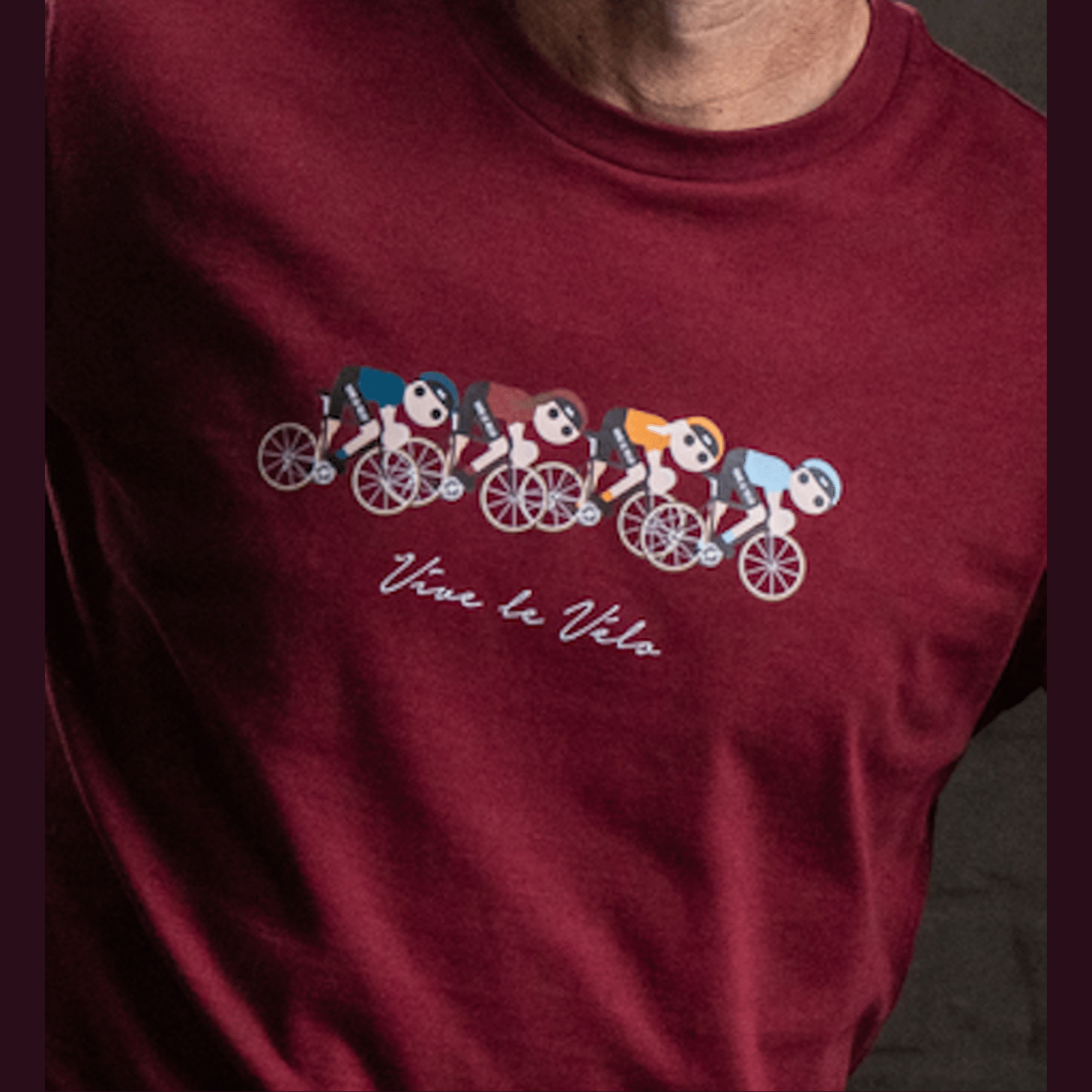 Vive Le Velo - Peleton Men - Red