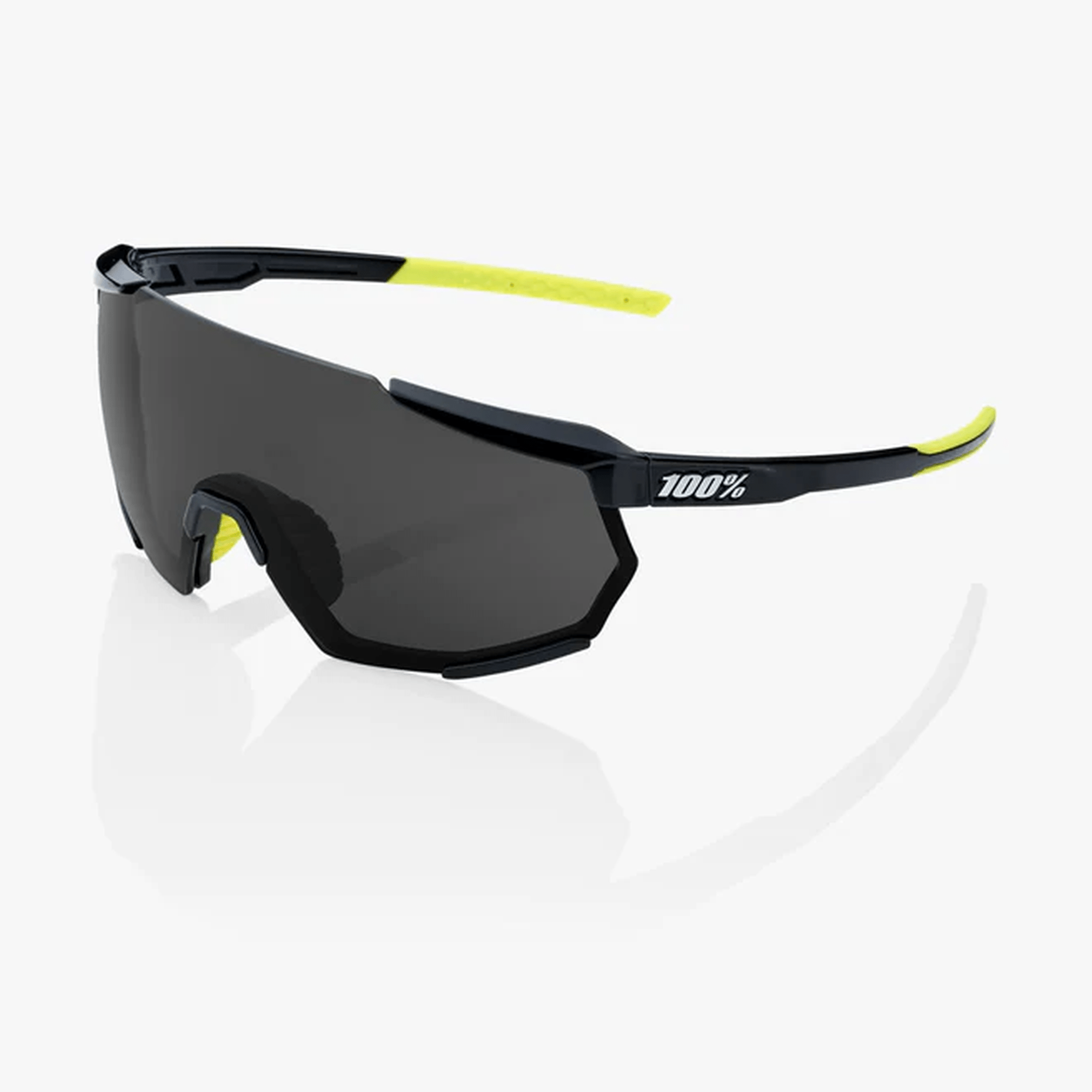 100% - RACETRAP 3.0 - Gloss Black - Smoke Lens