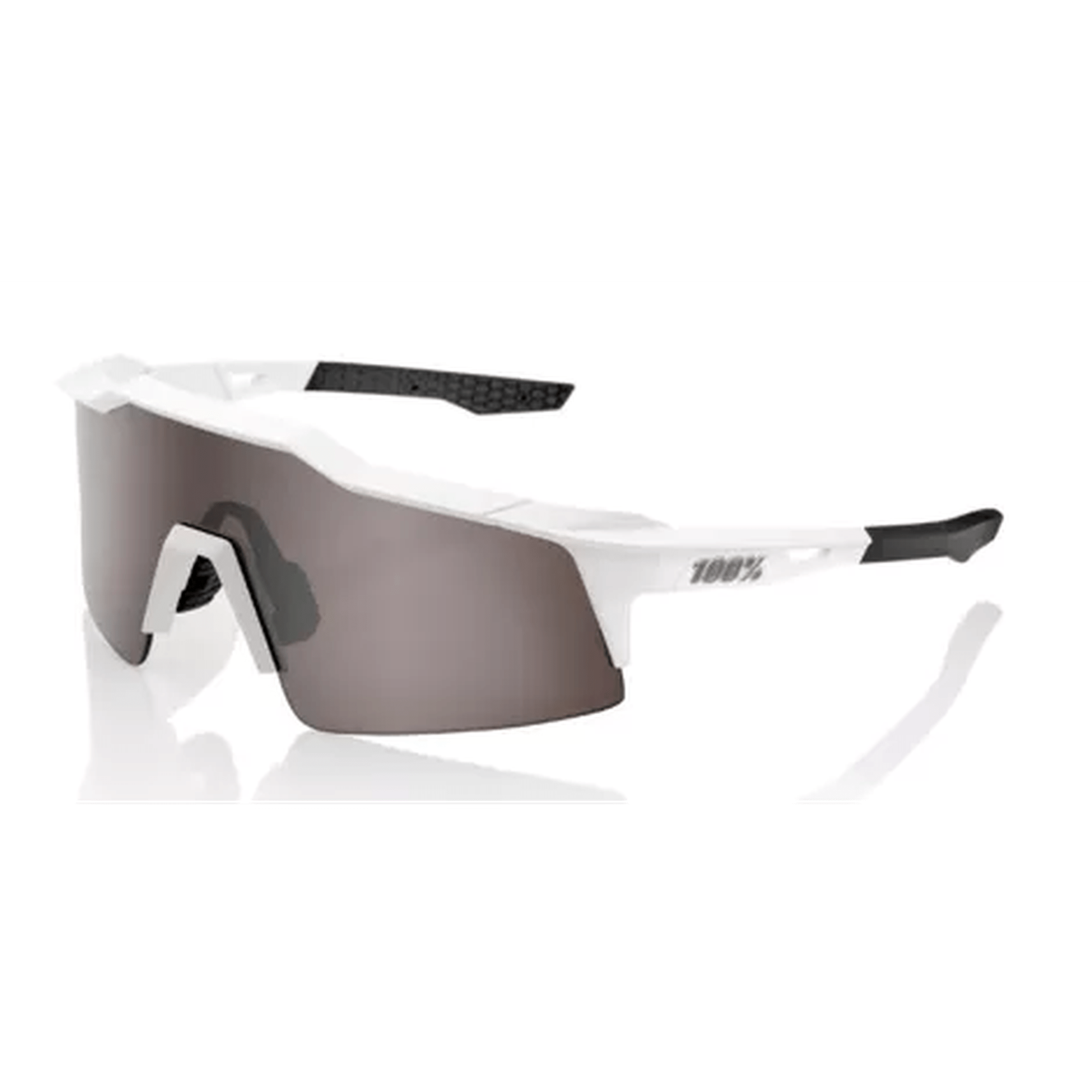 100% - SPEEDCRAFT SL - Matte White - HiPER Silver Mirror Lens