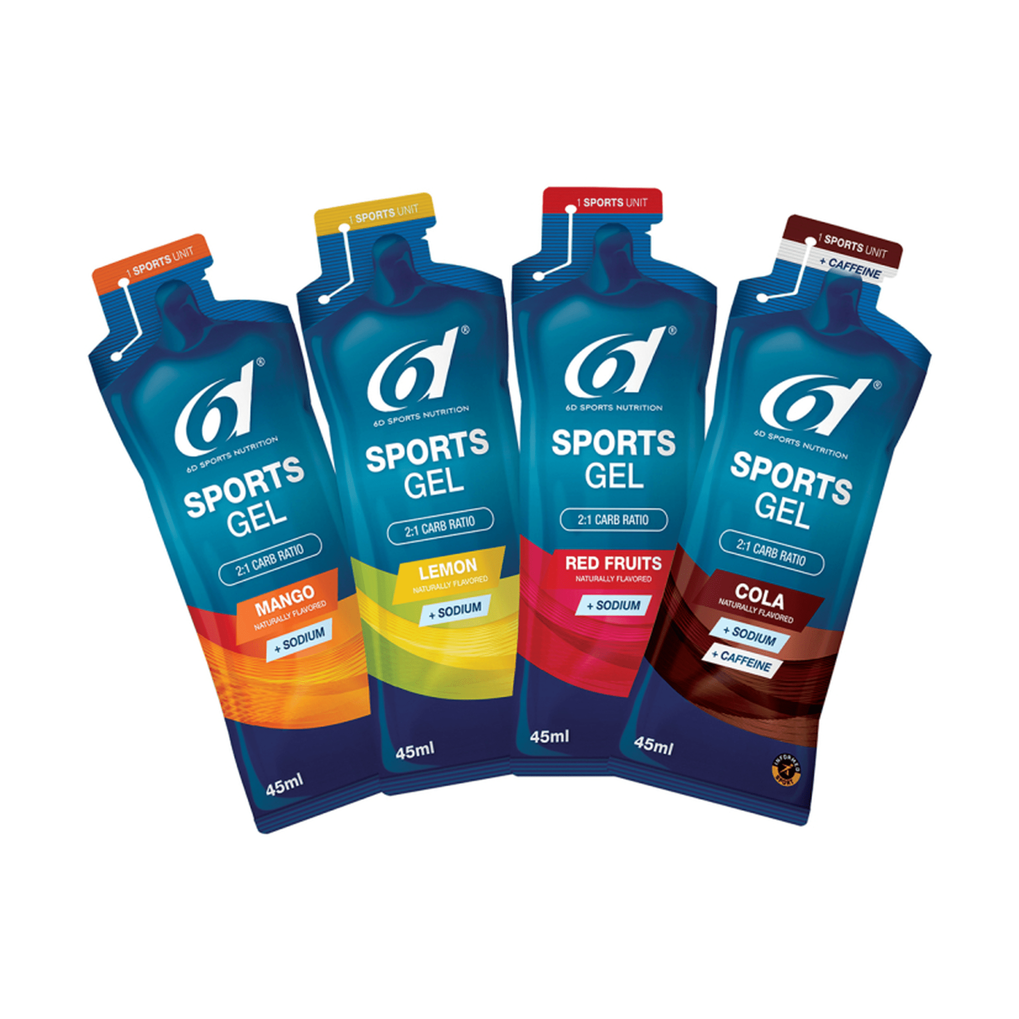 6D Nutrition - Sports Gel 6x45ml