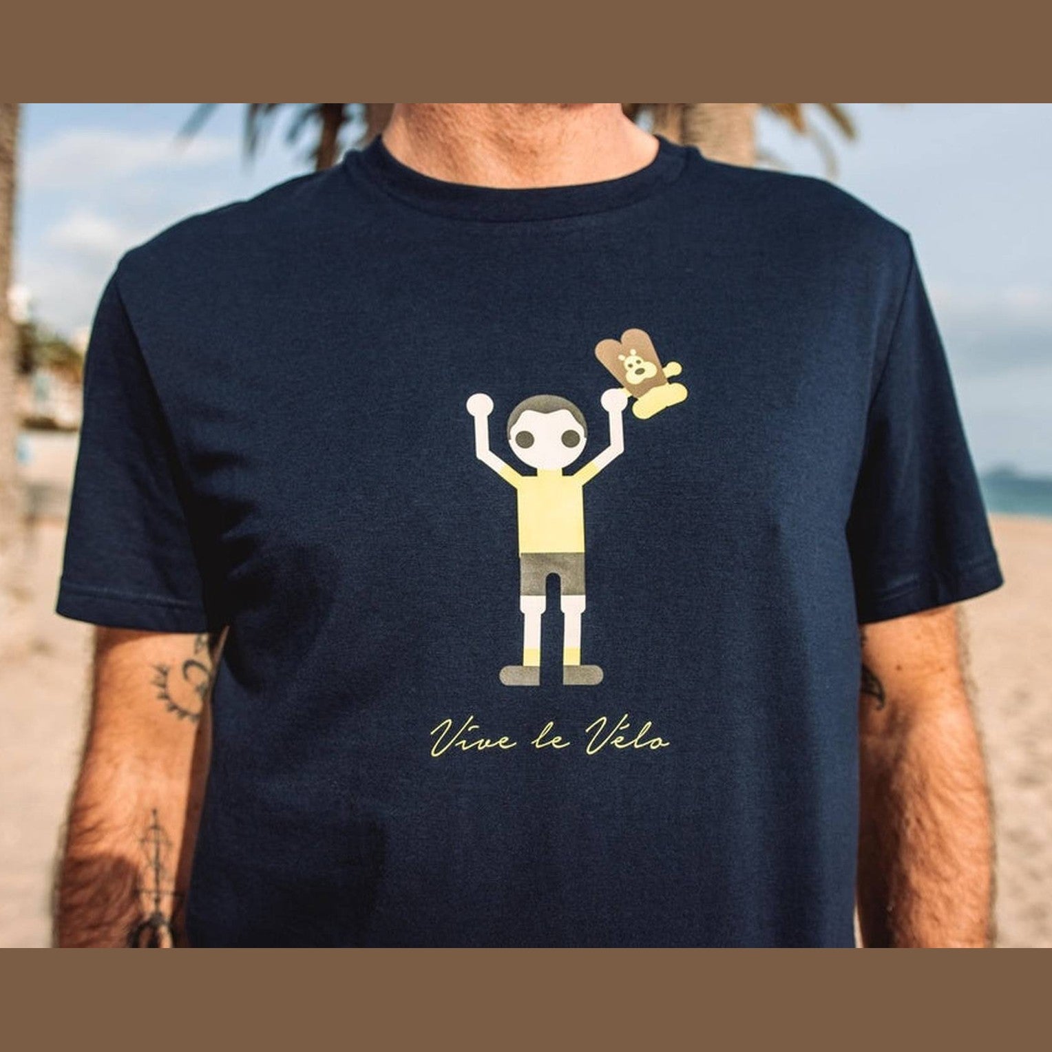 Vive Le Velo - Yellow Jersey Men - Navy