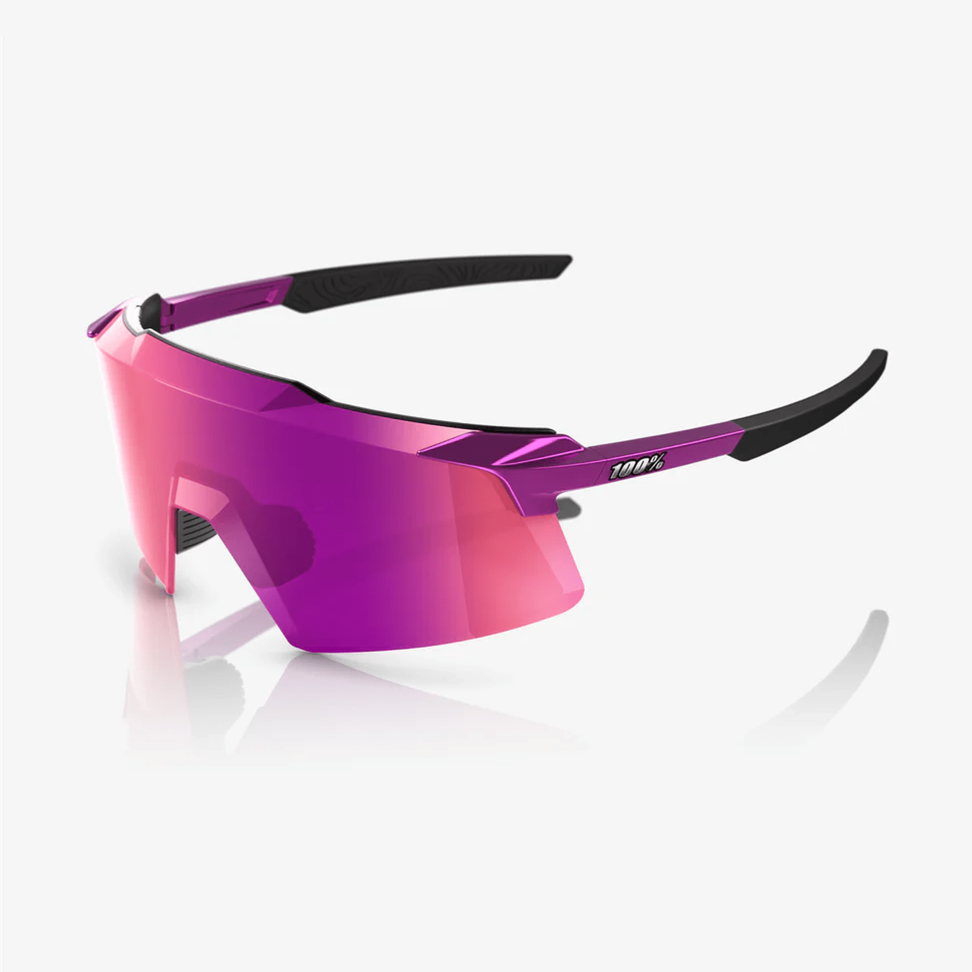 100% - AEROCRAFT - Gloss Purple Chrome - Purple Multilayer Mirror Lens