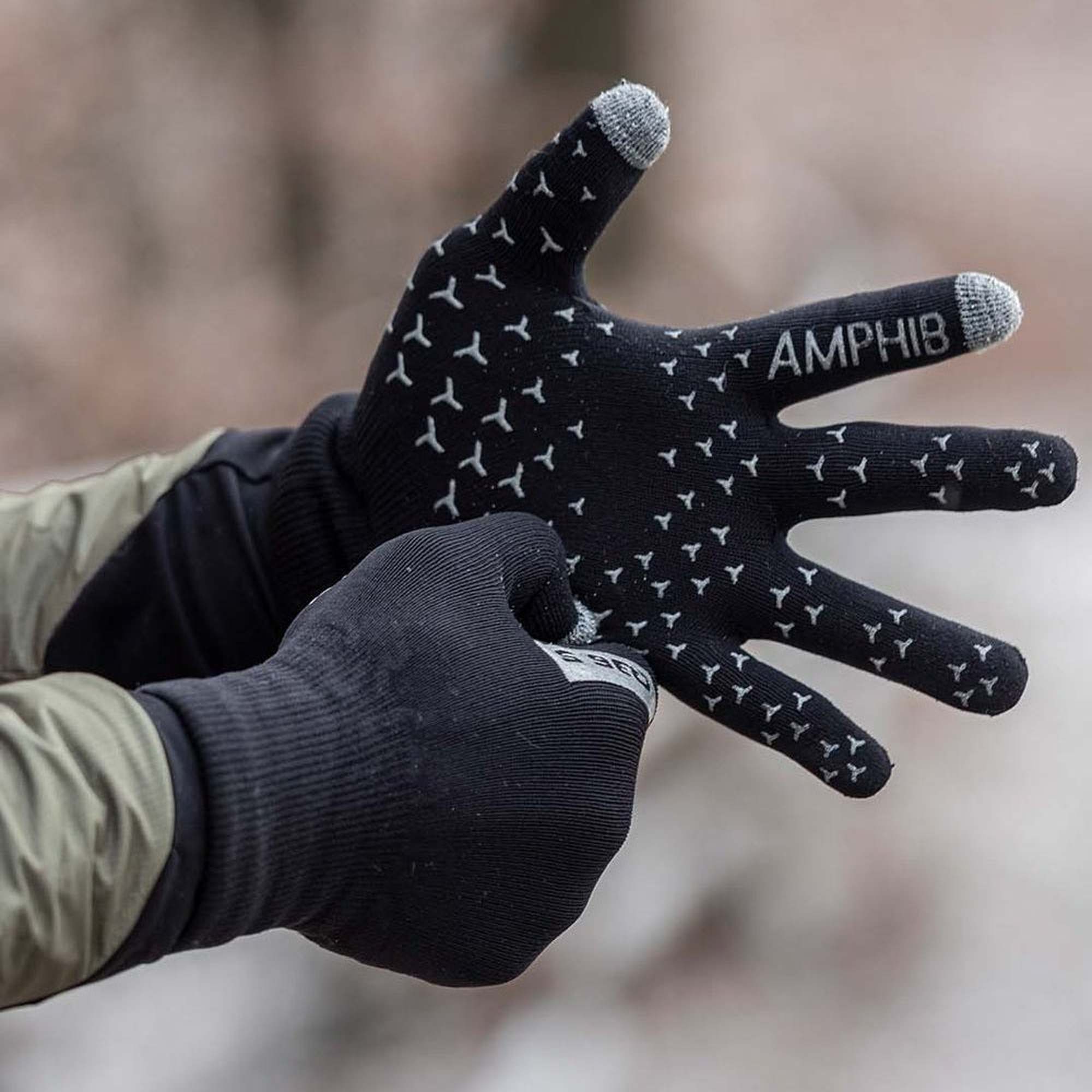 Q36.5 - Anfibio Winter Rain Gloves - Black