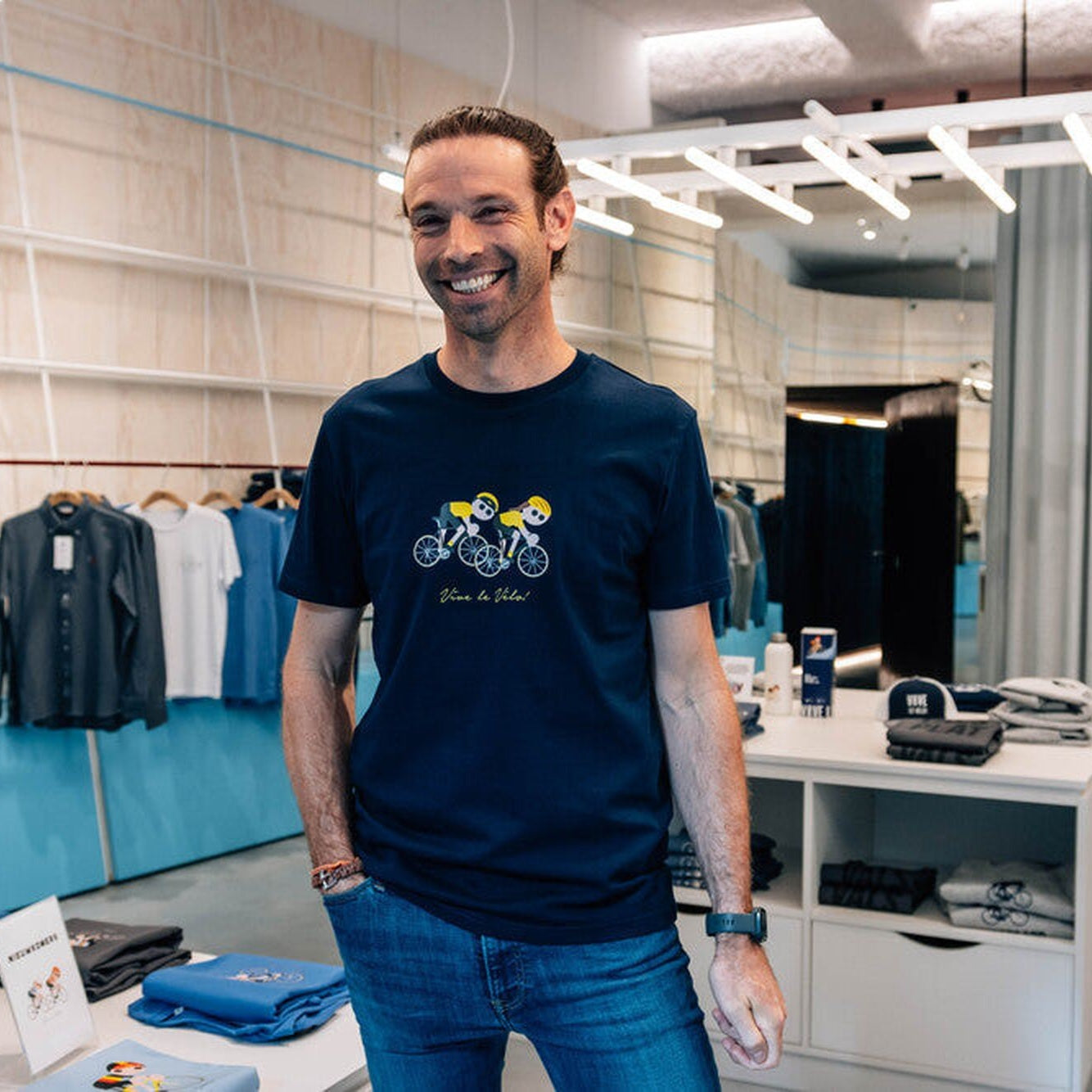 Vive Le Velo - Duo Yellow Jersey Men - Blue