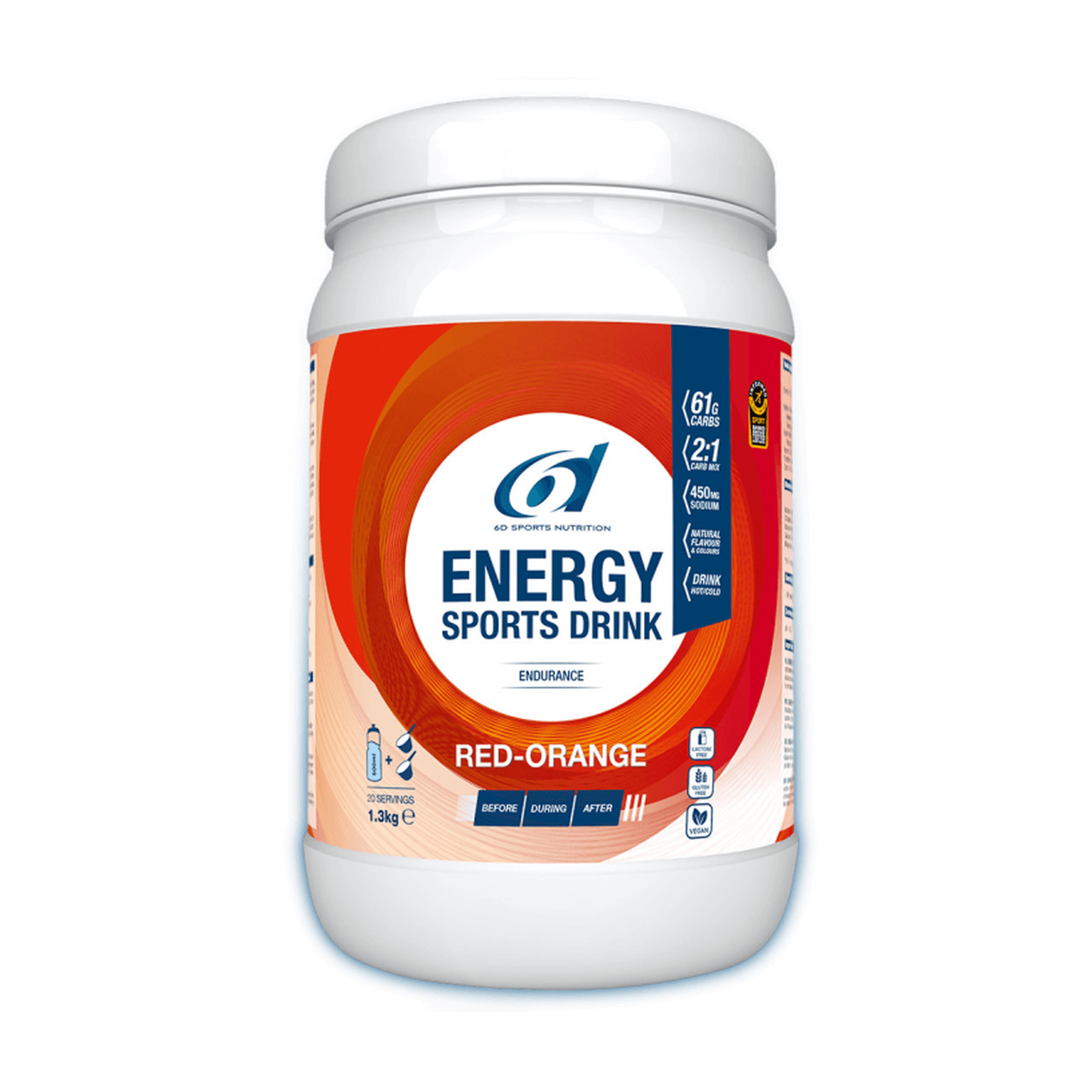 6D Nutrition - Energy Sports Drink 1.3kg