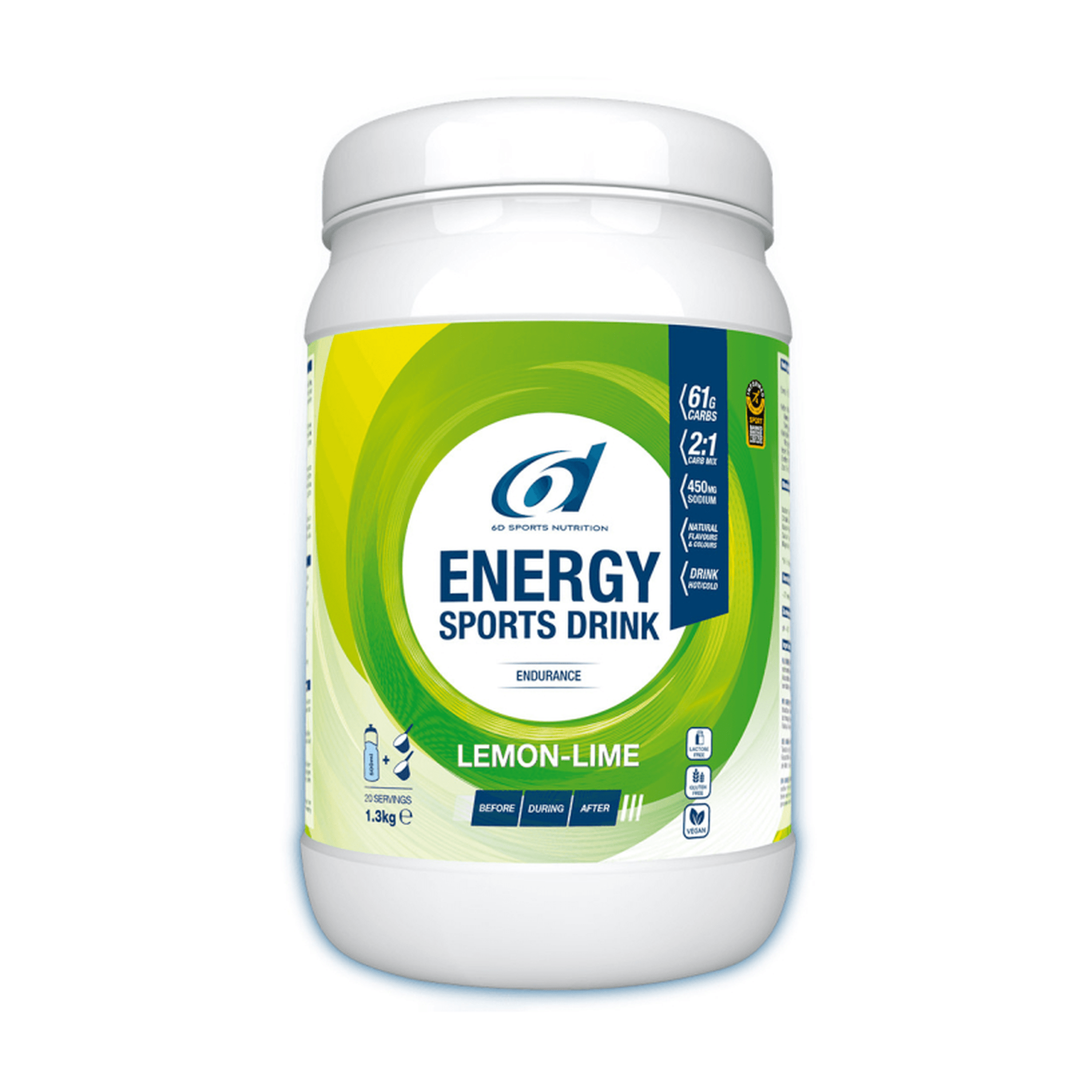 6D Nutrition - Energy Sports Drink 1.3kg