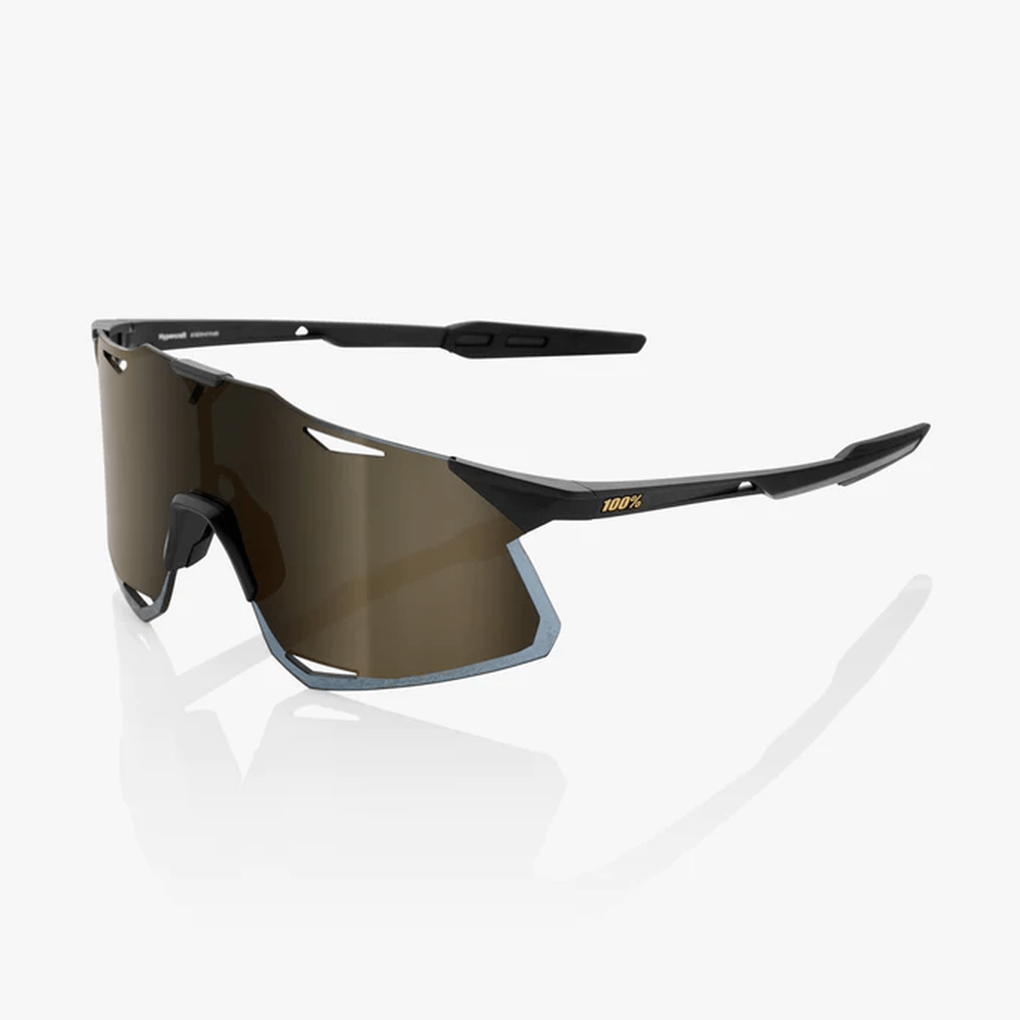 100% - HYPERCRAFT - Matte Black - Soft Gold Mirror Lens