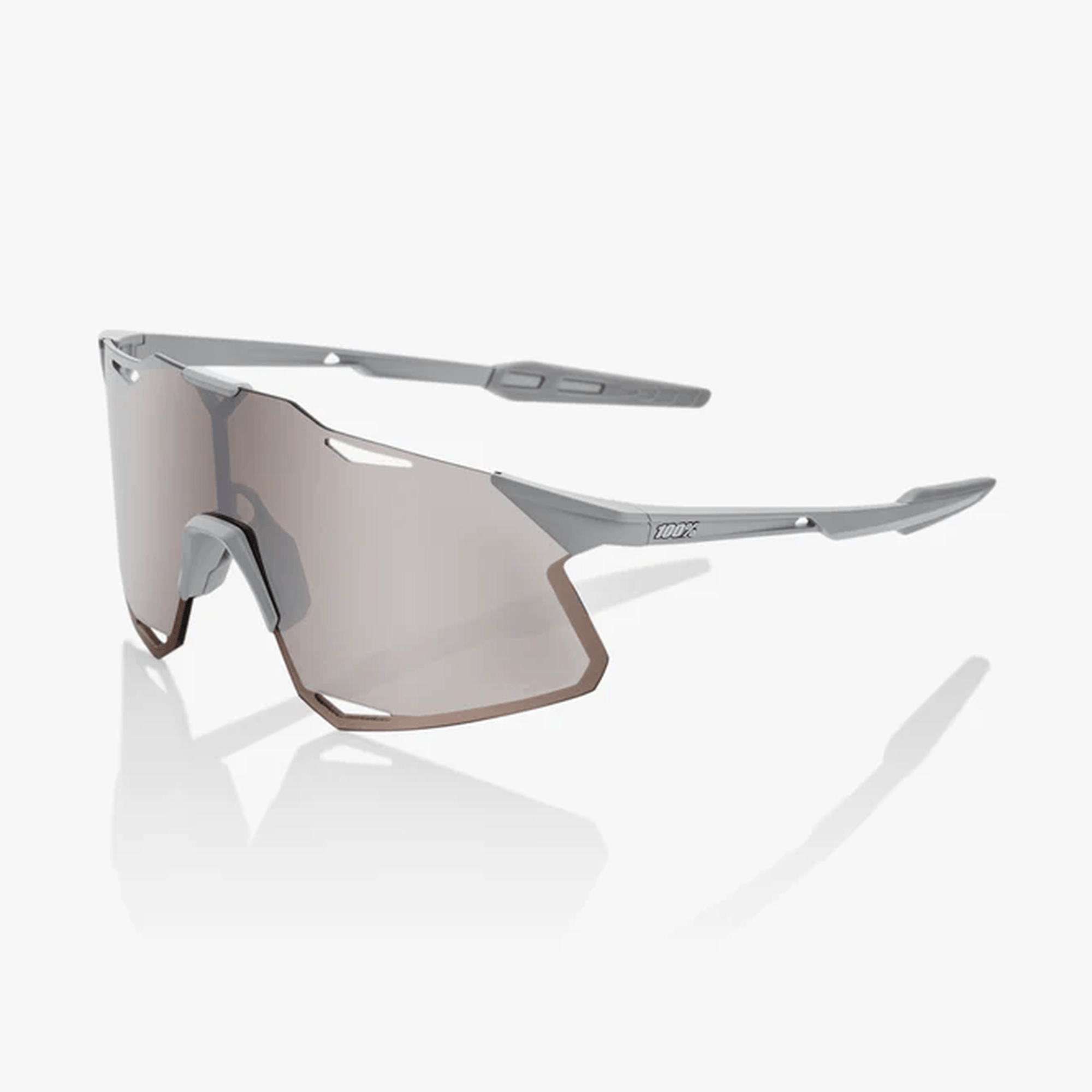 100% - HYPERCRAFT - Matte Stone Grey - HiPER Silver Mirror