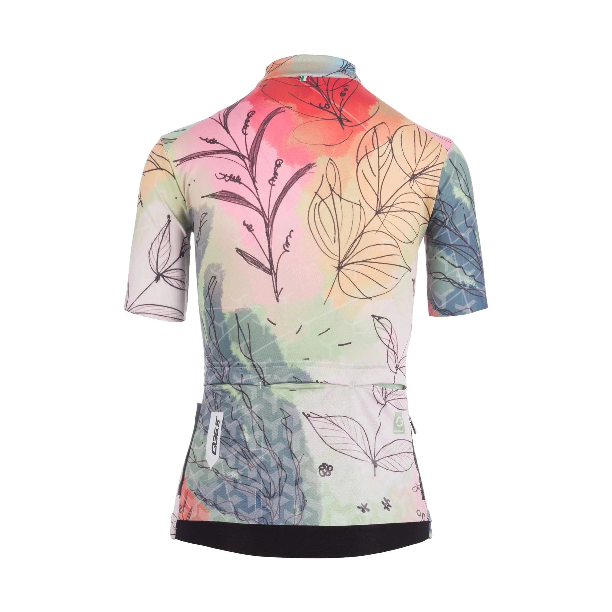 Q36.5 - Jersey Short Sleeve G1 Dames - Flower Leaves Spring