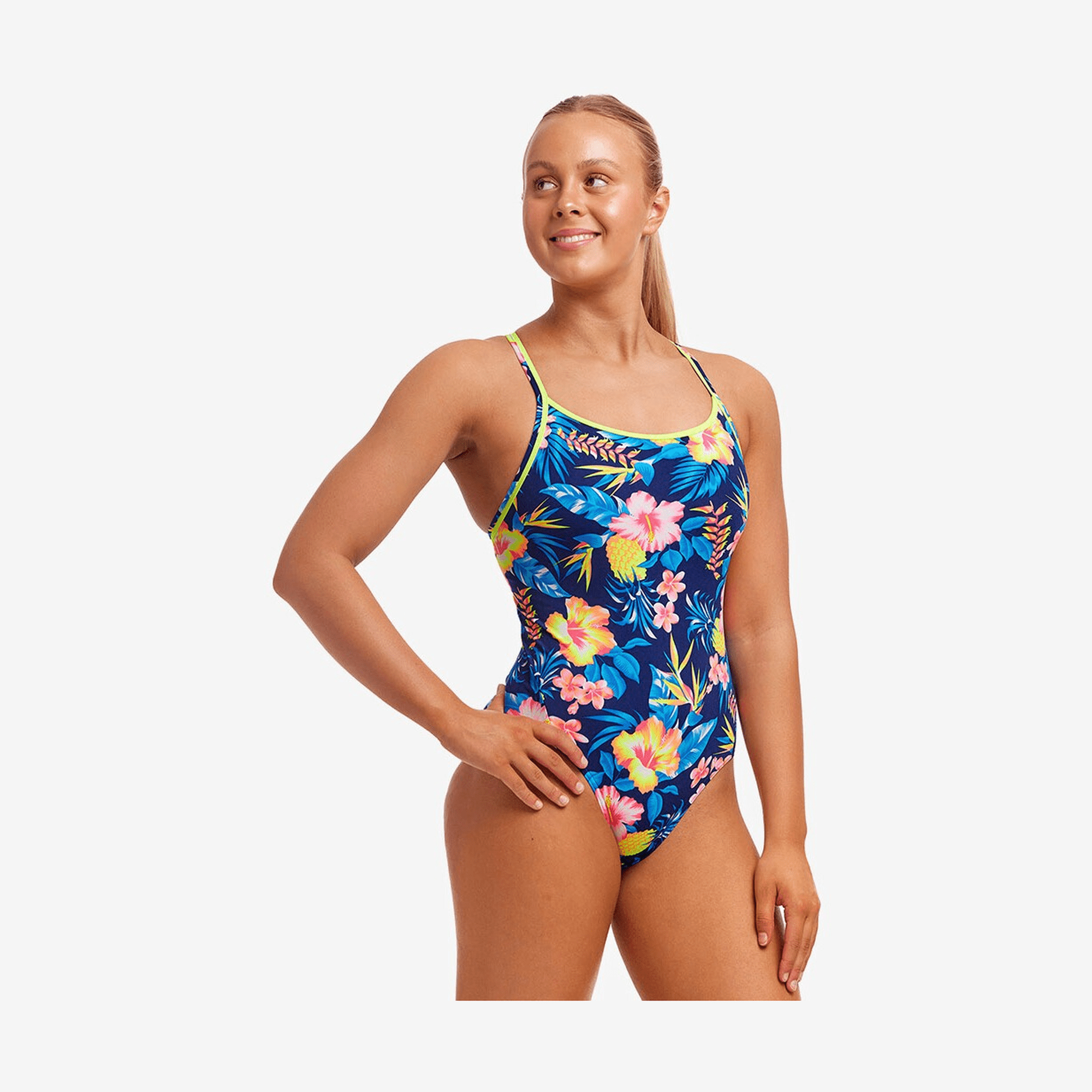Funkita - Ladies Diamond Back One Piece - In Bloom