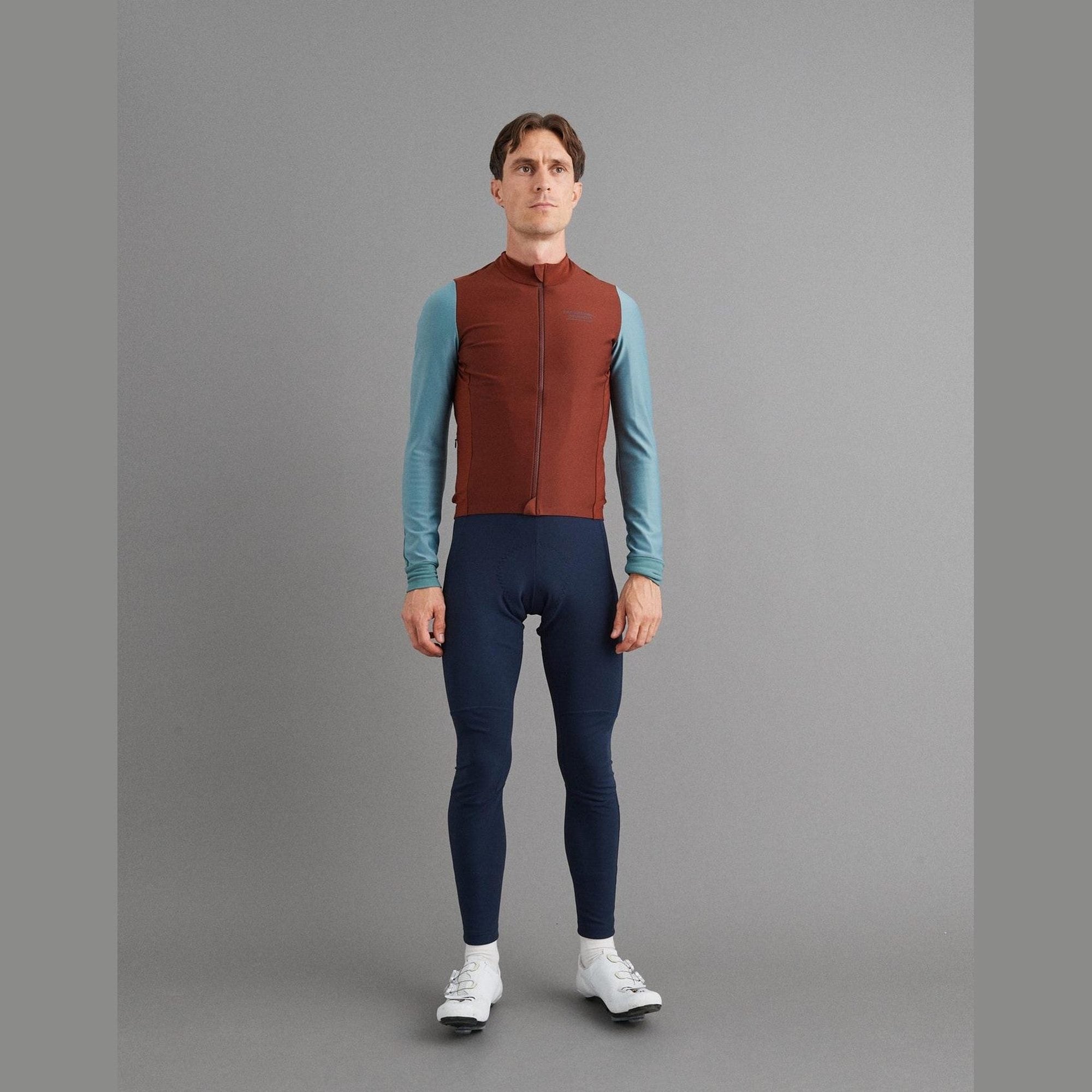 Pas Normal Studios - Mechanism Thermal Long Sleeve Jersey - Mahogany / Dusty Teal