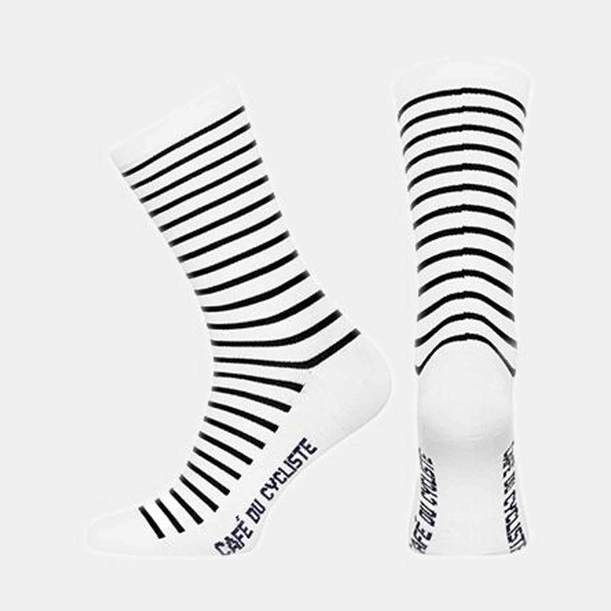 Cafe Du cycliste - Merino Cycling Socks - White