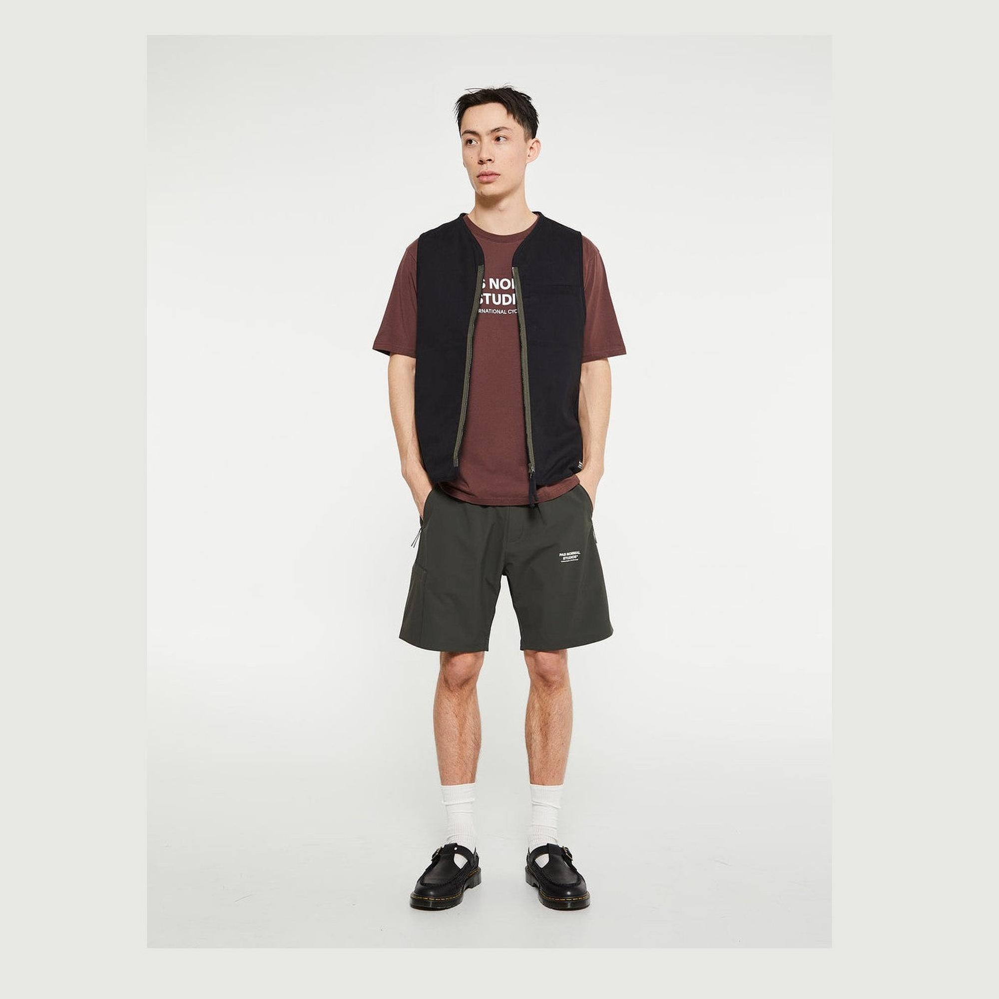 Pas Normal Studios - Off-Race Shorts - Dark Olive
