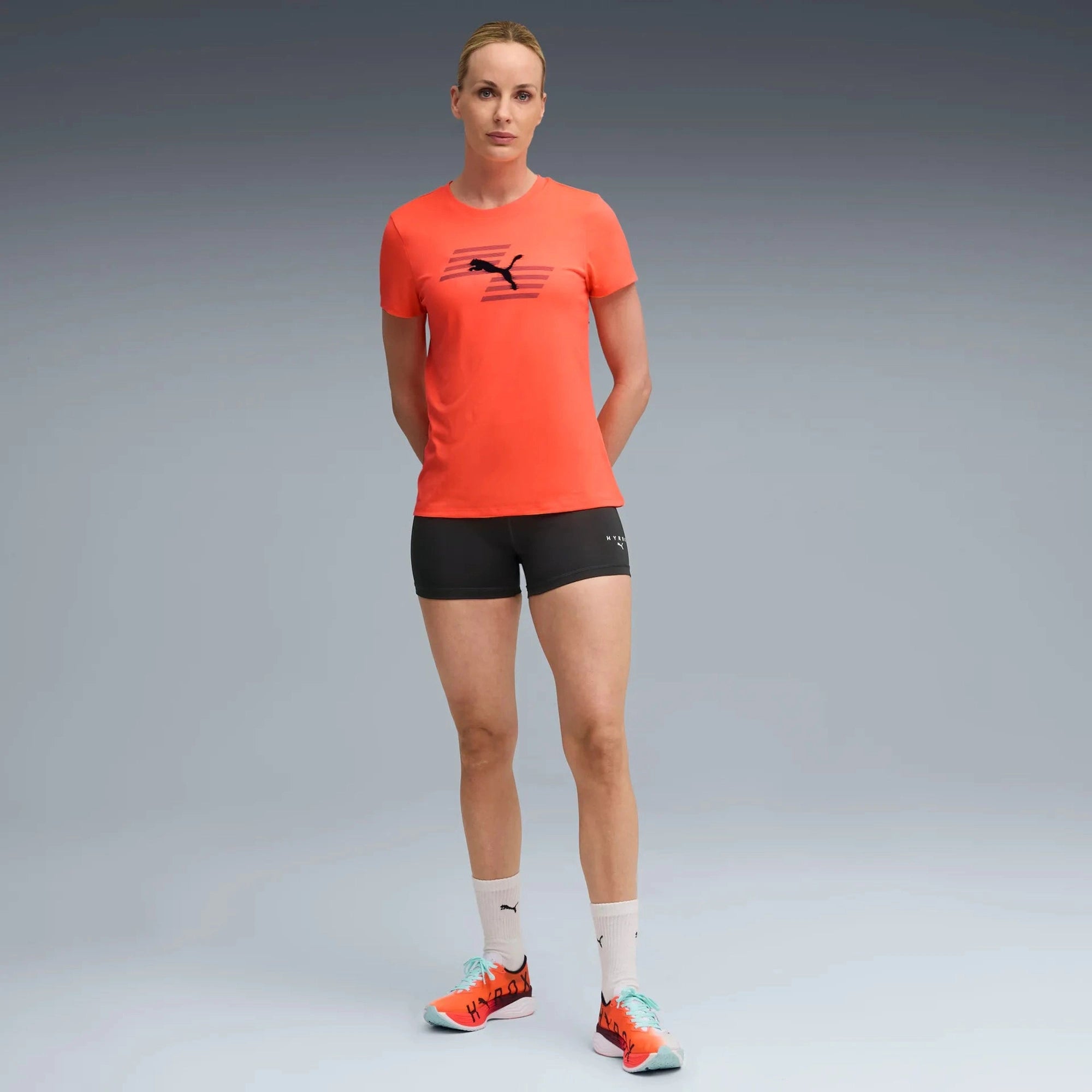 Puma - Puma x Hyrox Poly Graphic Tee Dames