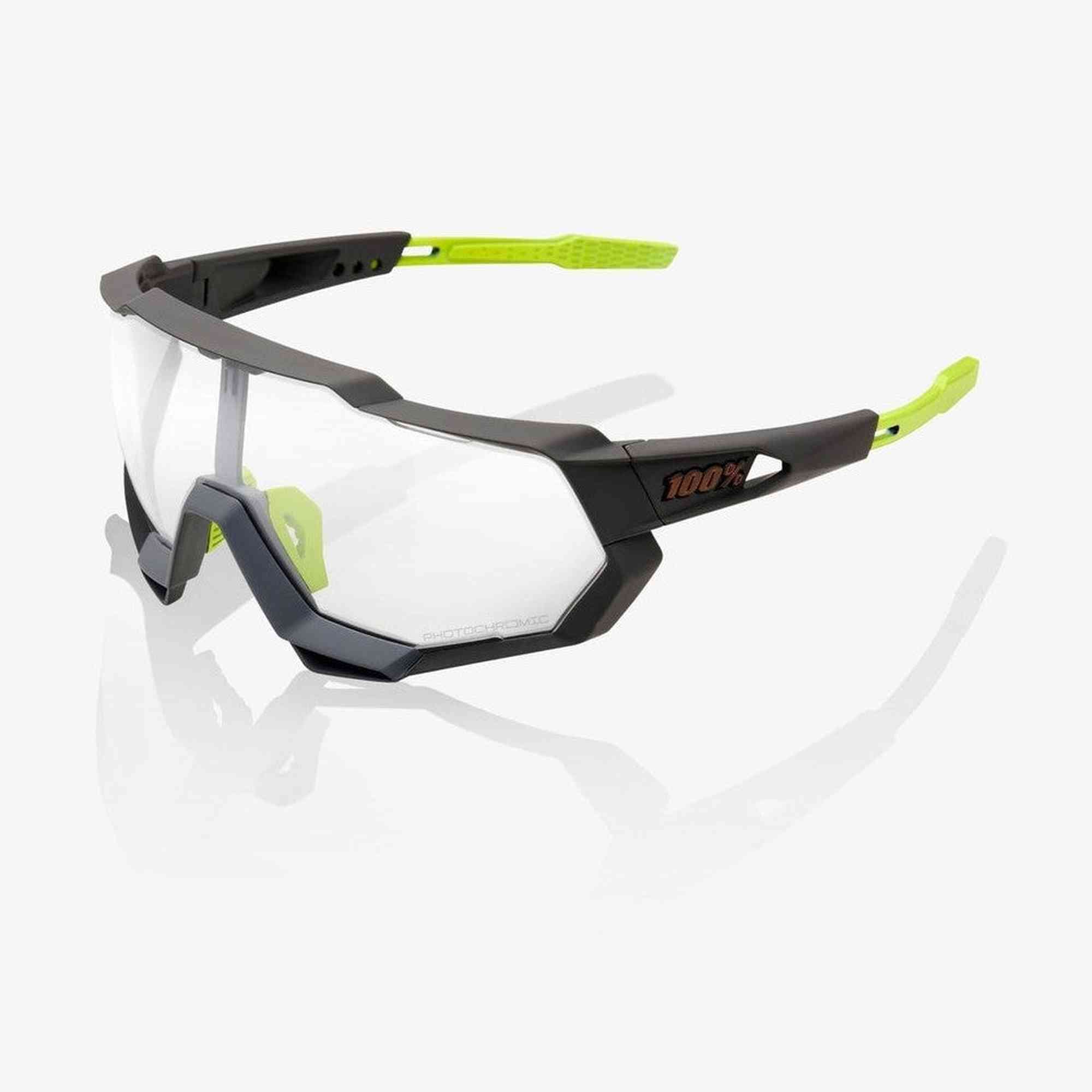 100% - SPEEDTRAP - Soft Tact Cool Grey - Photochromic Lens