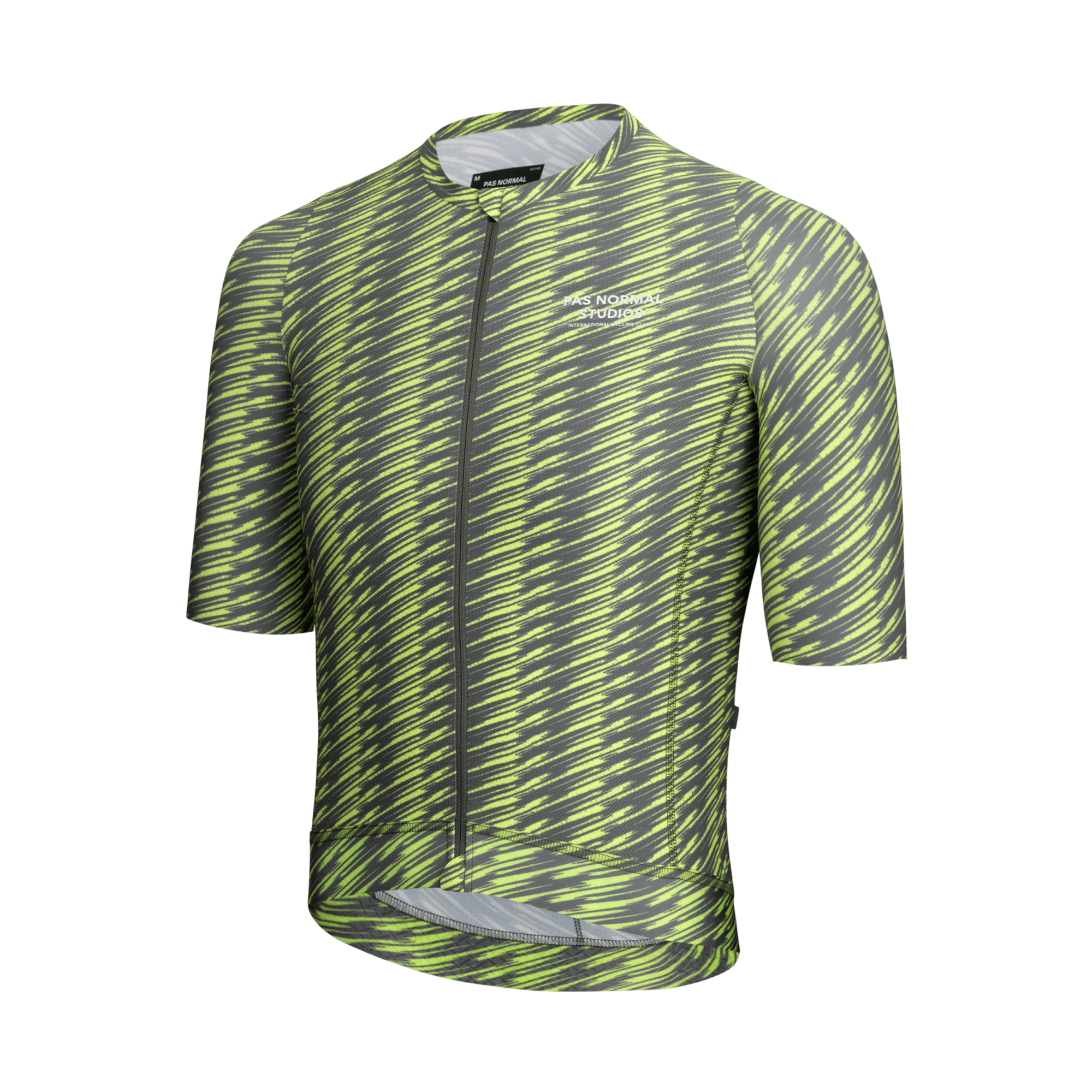 Pas Normal Studios - Solitude Jersey - Dark Moss/Lime Green