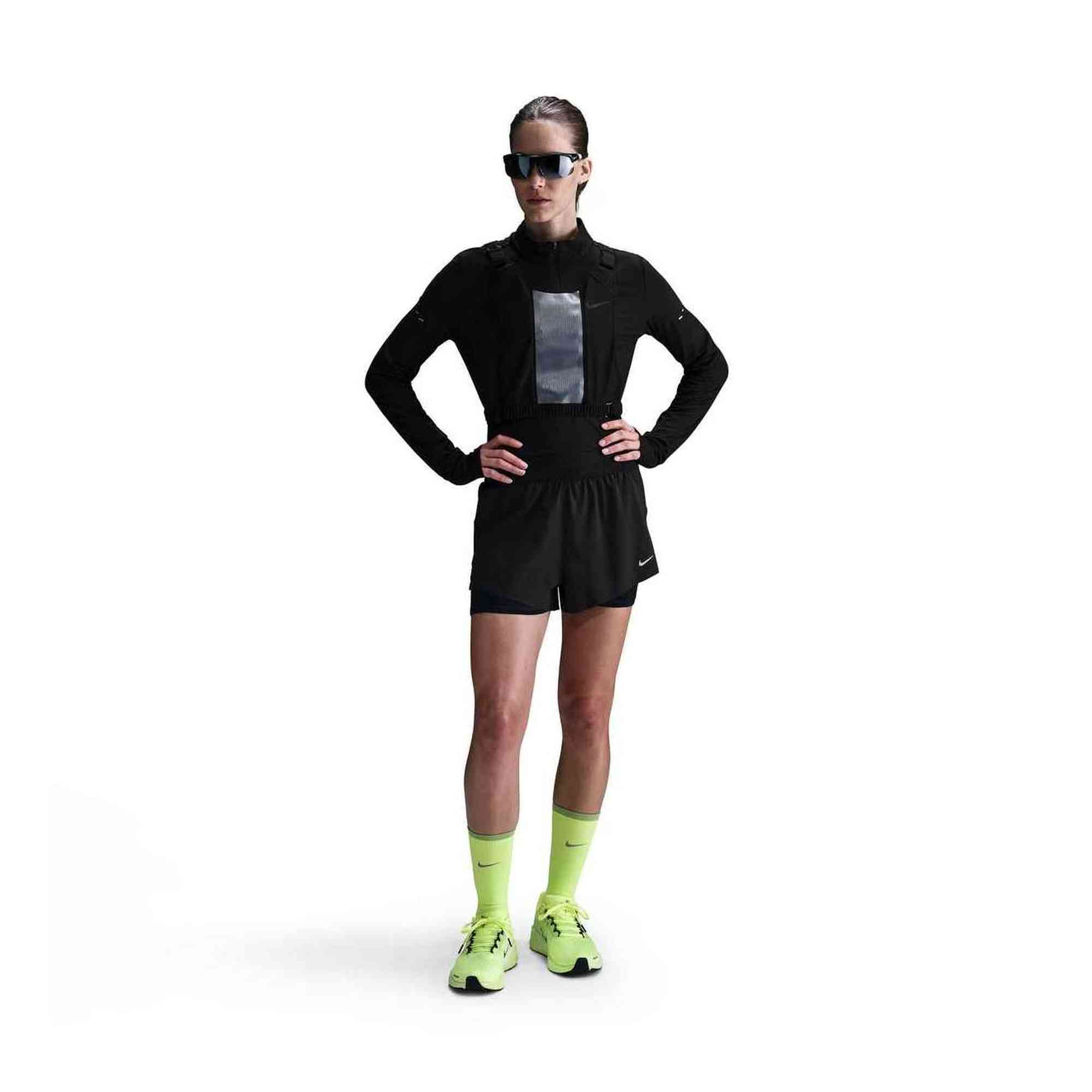 Nike - Swift Dri-FIT Mid-Rise 2-in-1 Running Shorts Dames