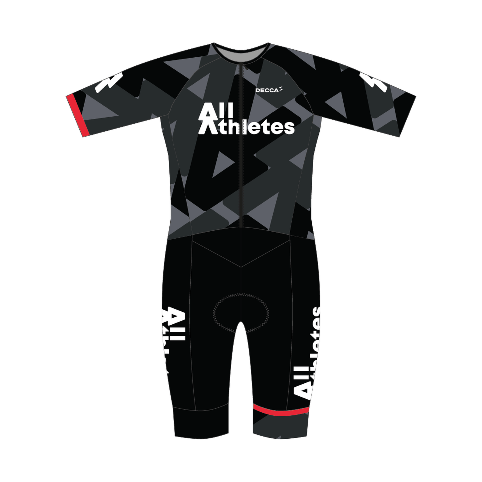 Decca - Trisuit met mouw Tri-Fit Team