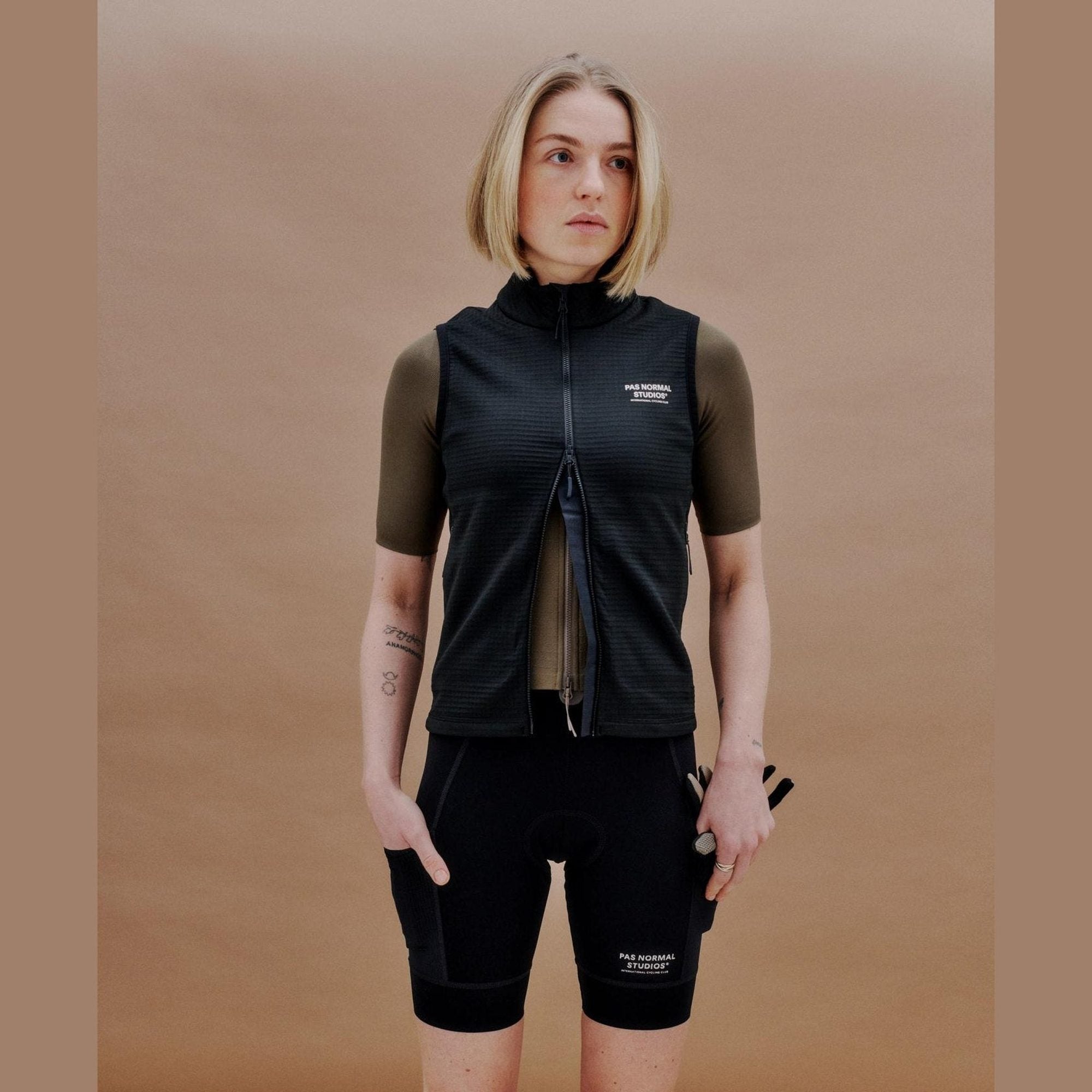 Pas Normal Studios - Women's Escapism Performance Fleece Vest - Black
